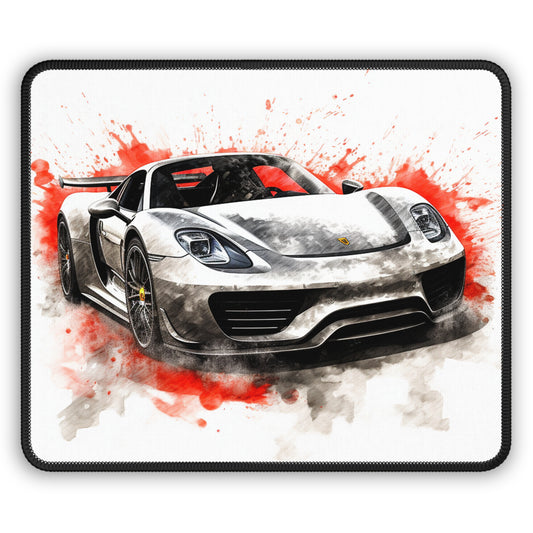 Gaming Mouse Pad  918 Spyder white background driving fast with water splashing 4