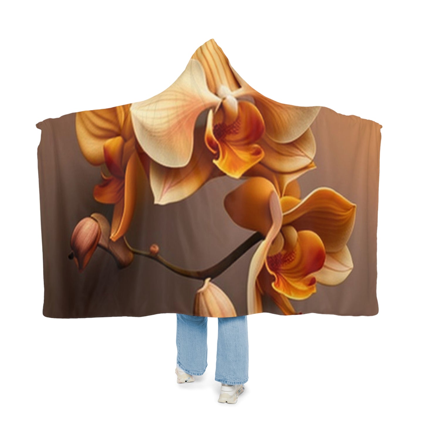 Snuggle Hooded Blanket orchid pedals 2