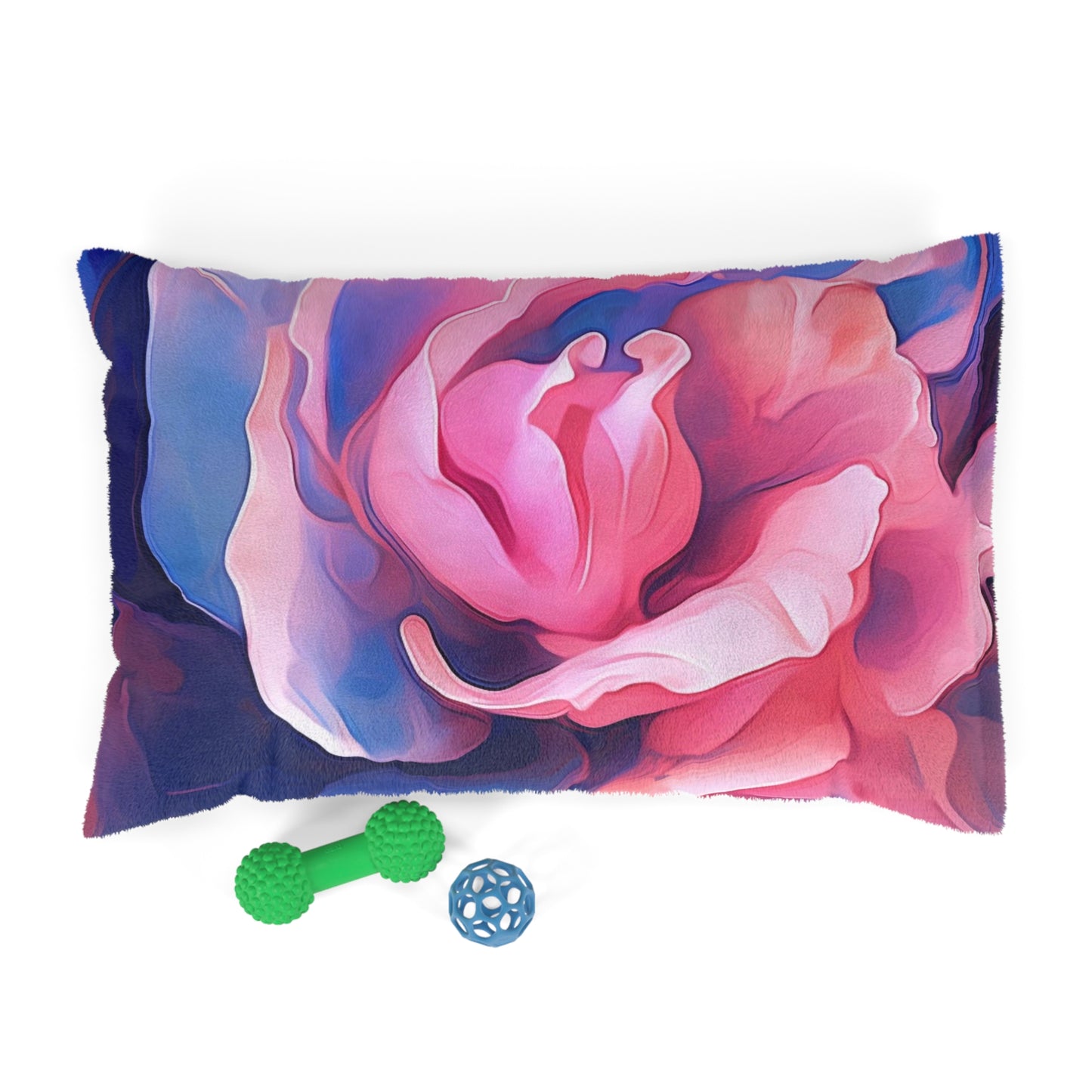 Pet Bed Pink & Blue Tulip Rose 1