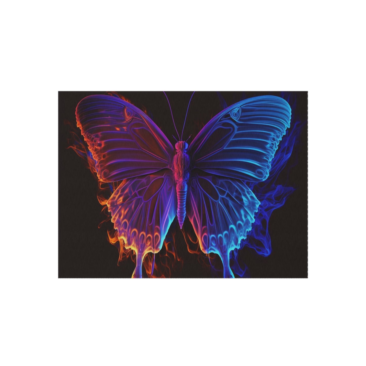 Outdoor Rug  Thermal Butterfly 1