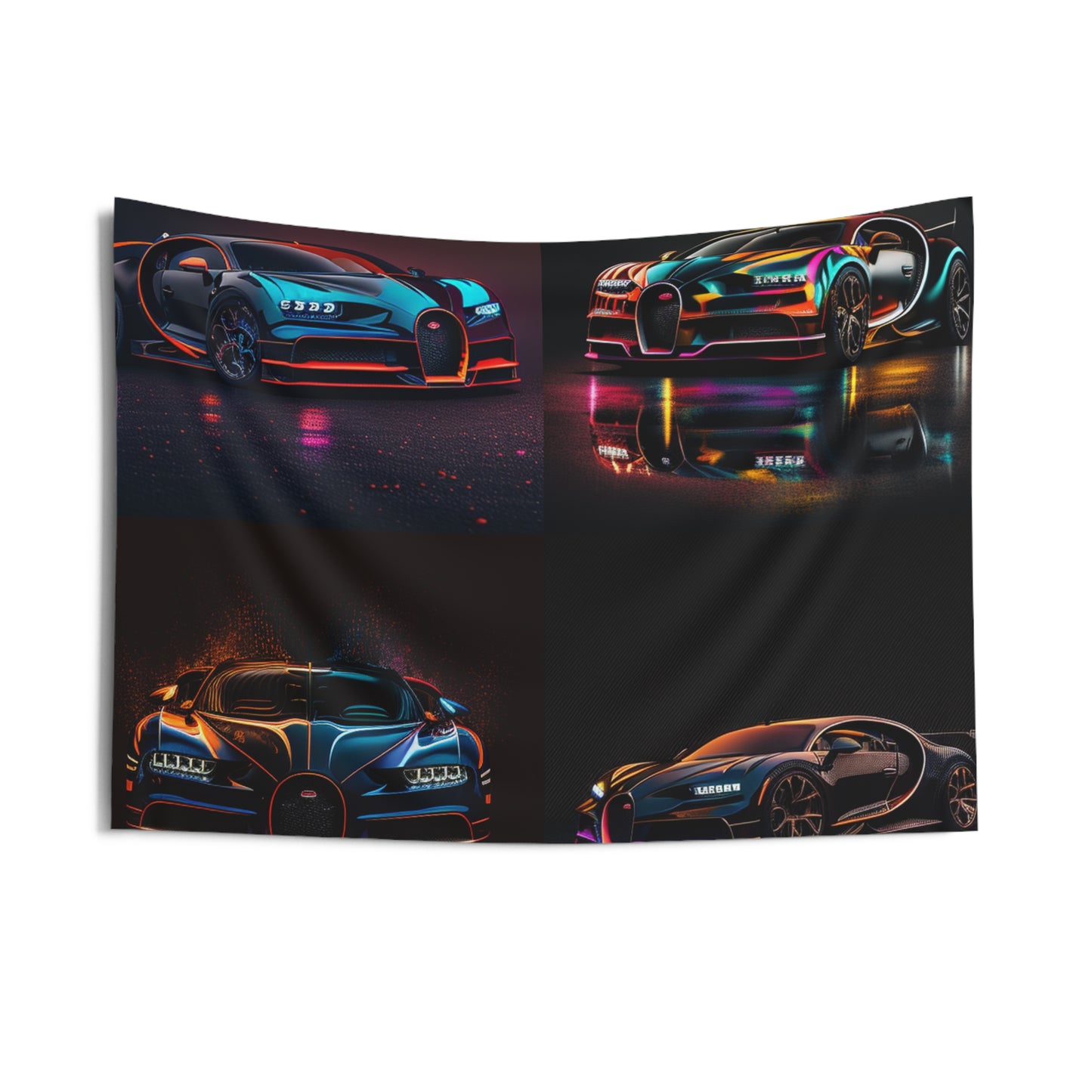 Indoor Wall Tapestries Bugatti Chiron Super 5