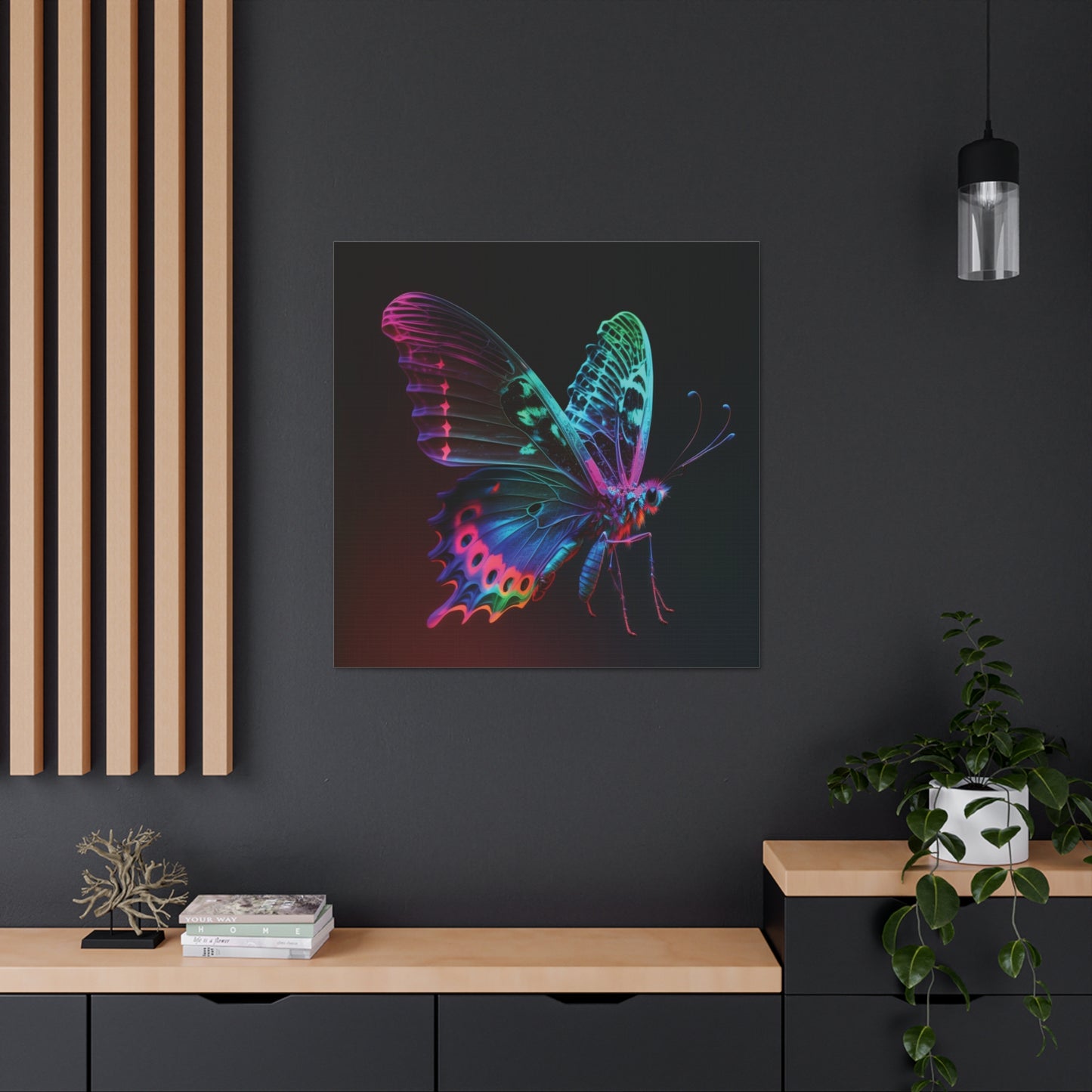 Canvas Gallery Wraps Raw Hyper Color Butterfly 1