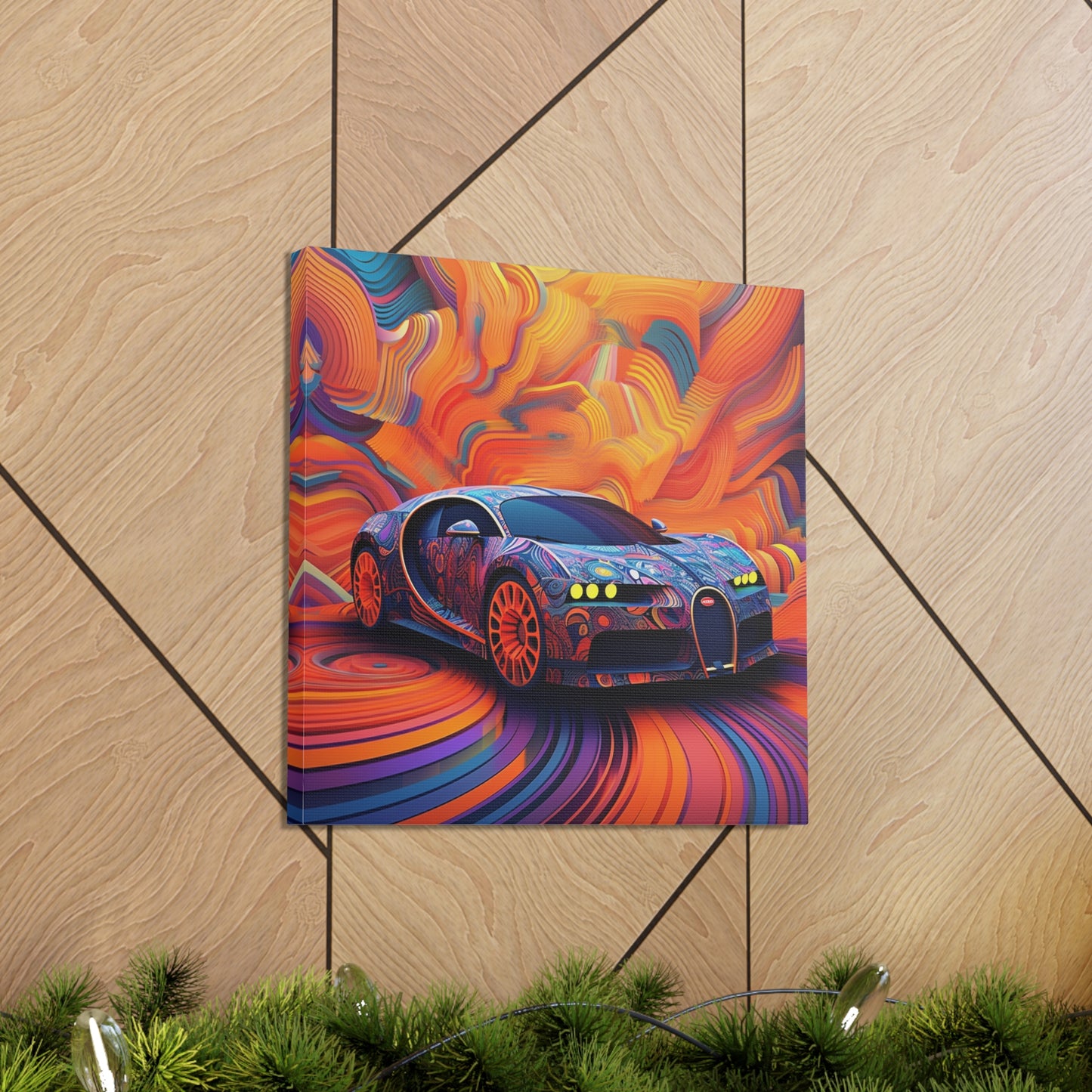 Canvas Gallery Wraps Bugatti Abstract Concept 4