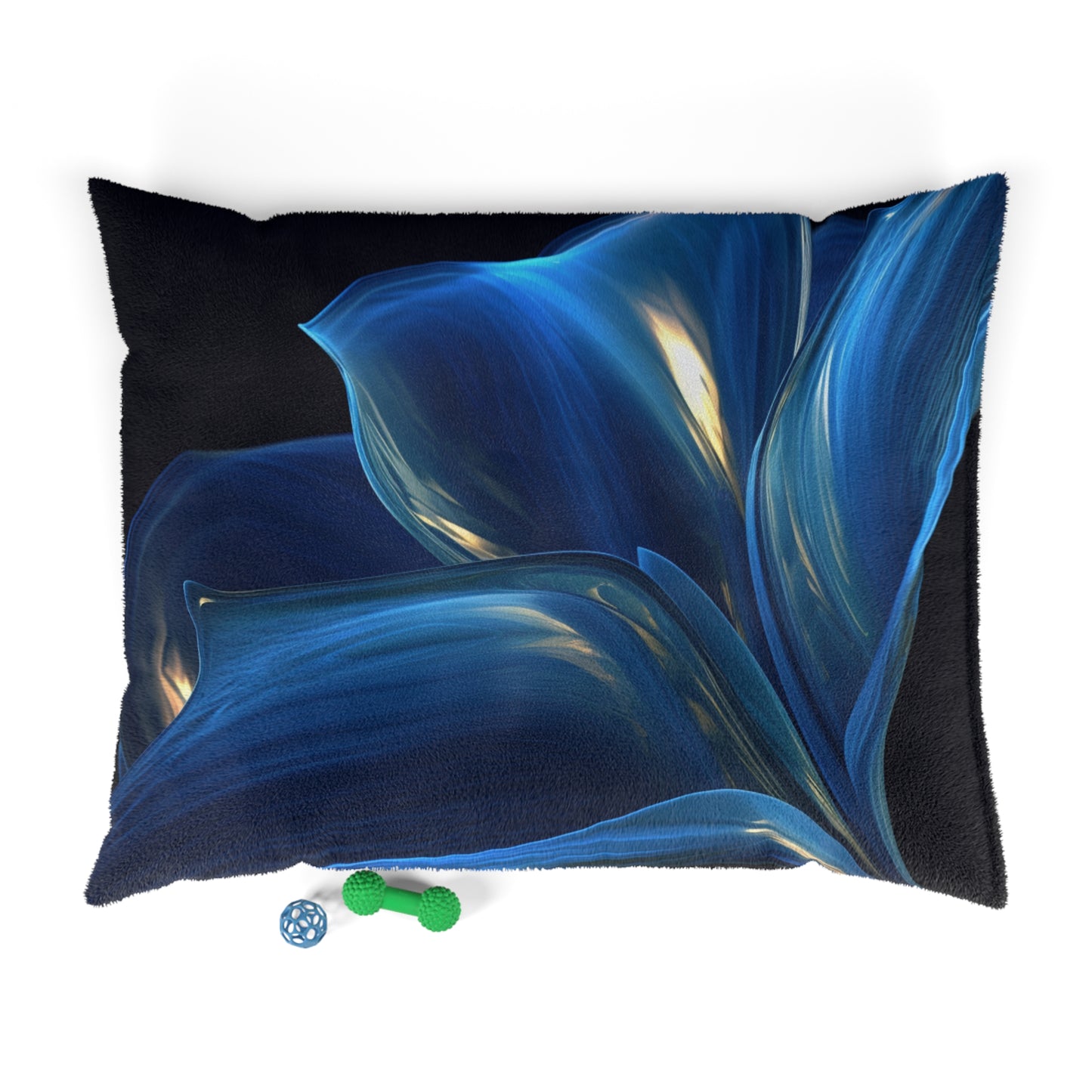 Pet Bed Abstract Blue Tulip 1