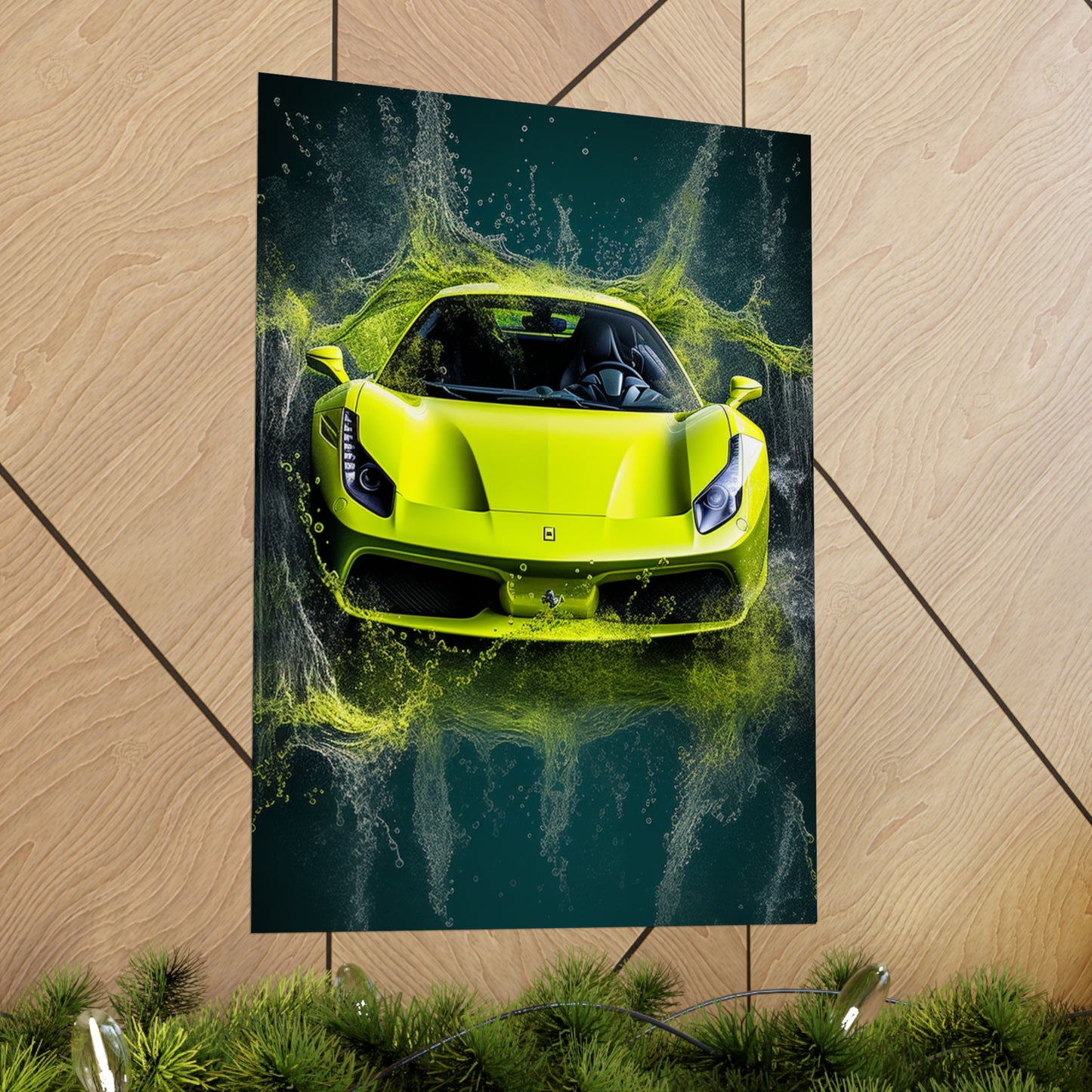 Premium Matte Vertical Posters Farrari Water 4