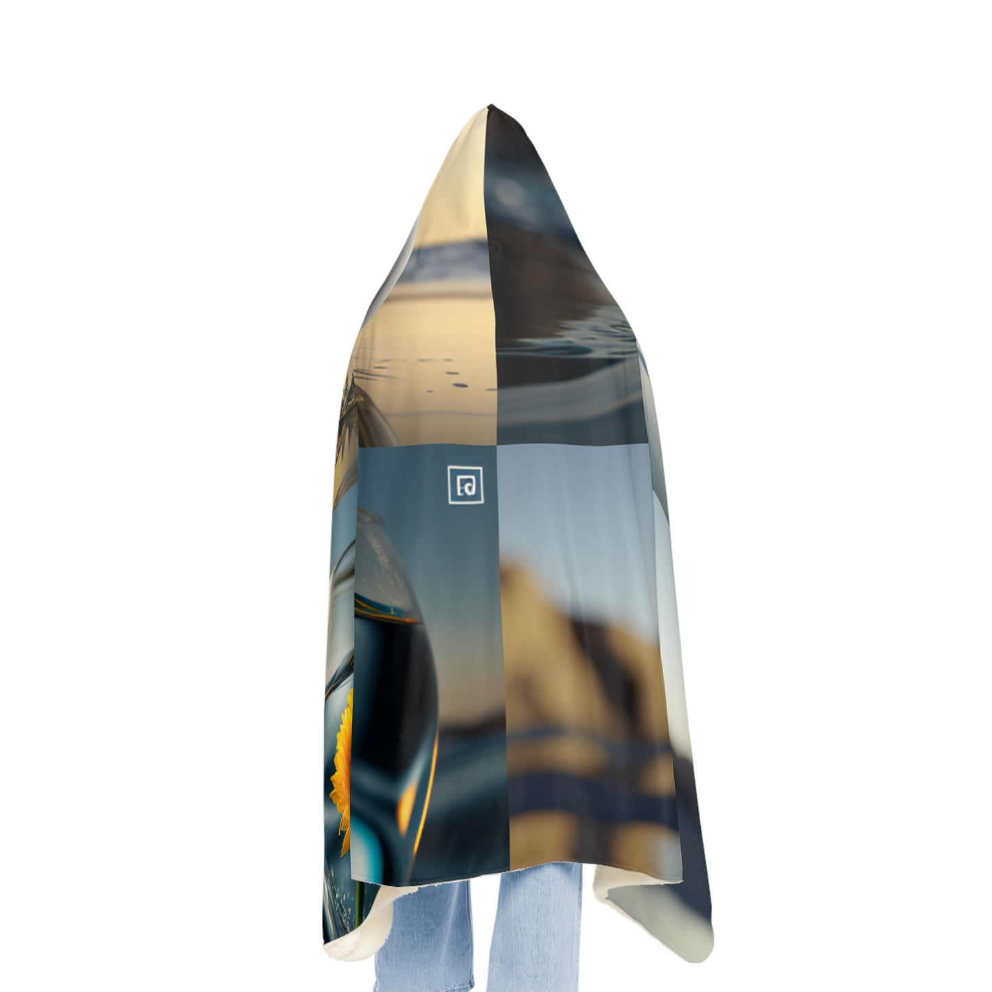 Snuggle Hooded Blanket yello Gerbera glass 5