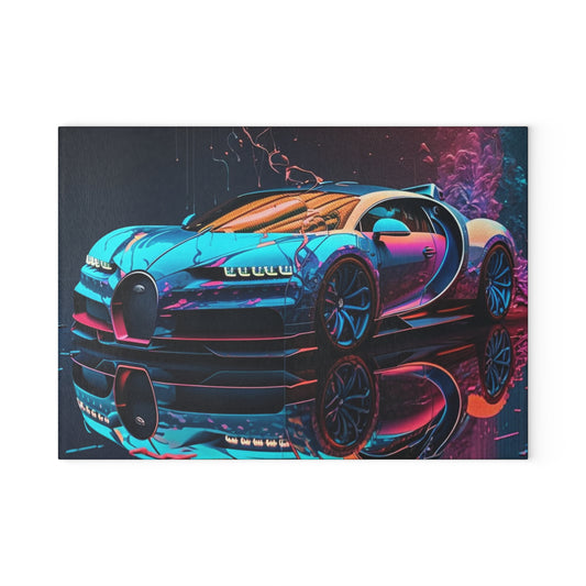 Glass Cutting Board Bugatti Neon Chiron 4