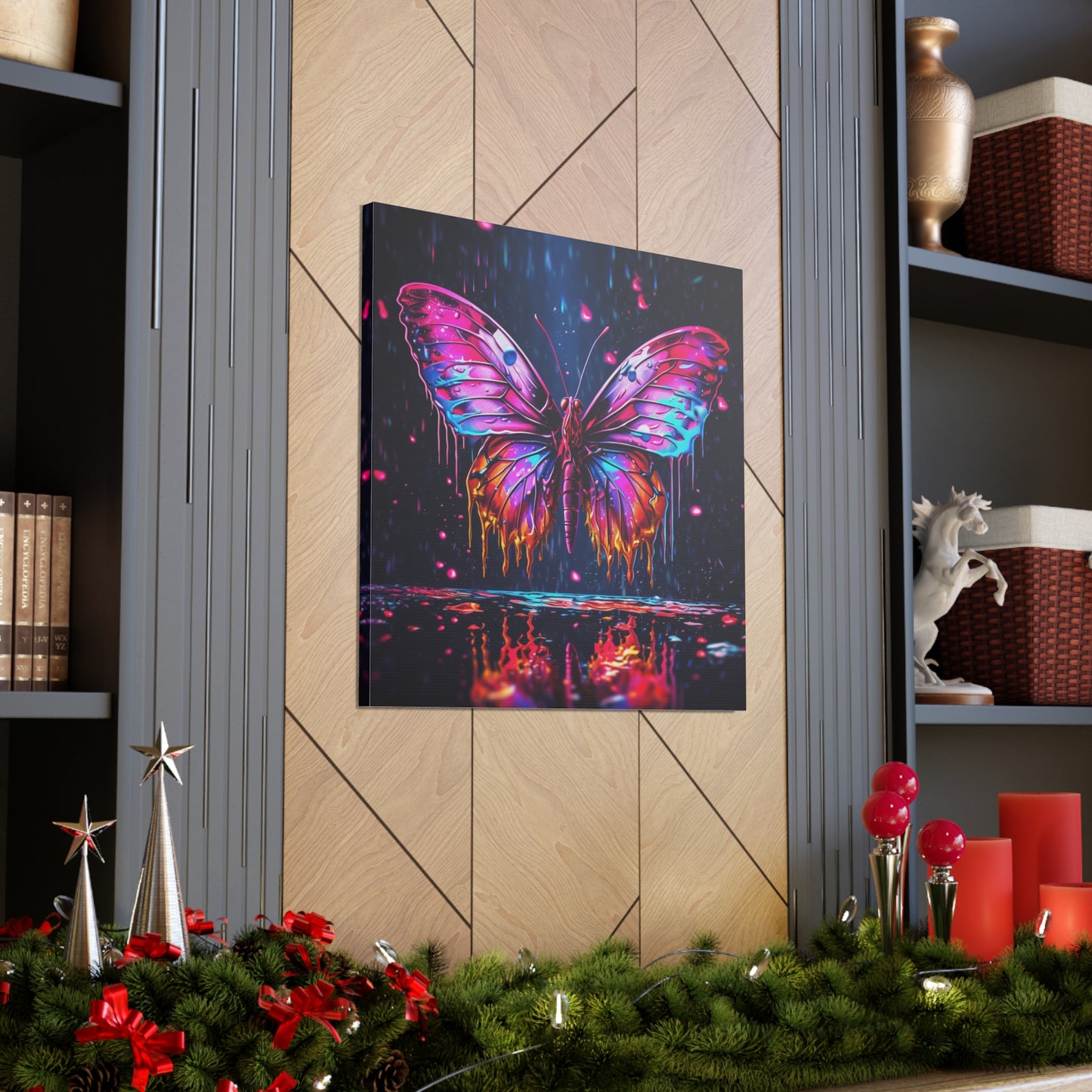 Canvas Gallery Wraps Pink Butterfly Flair 2