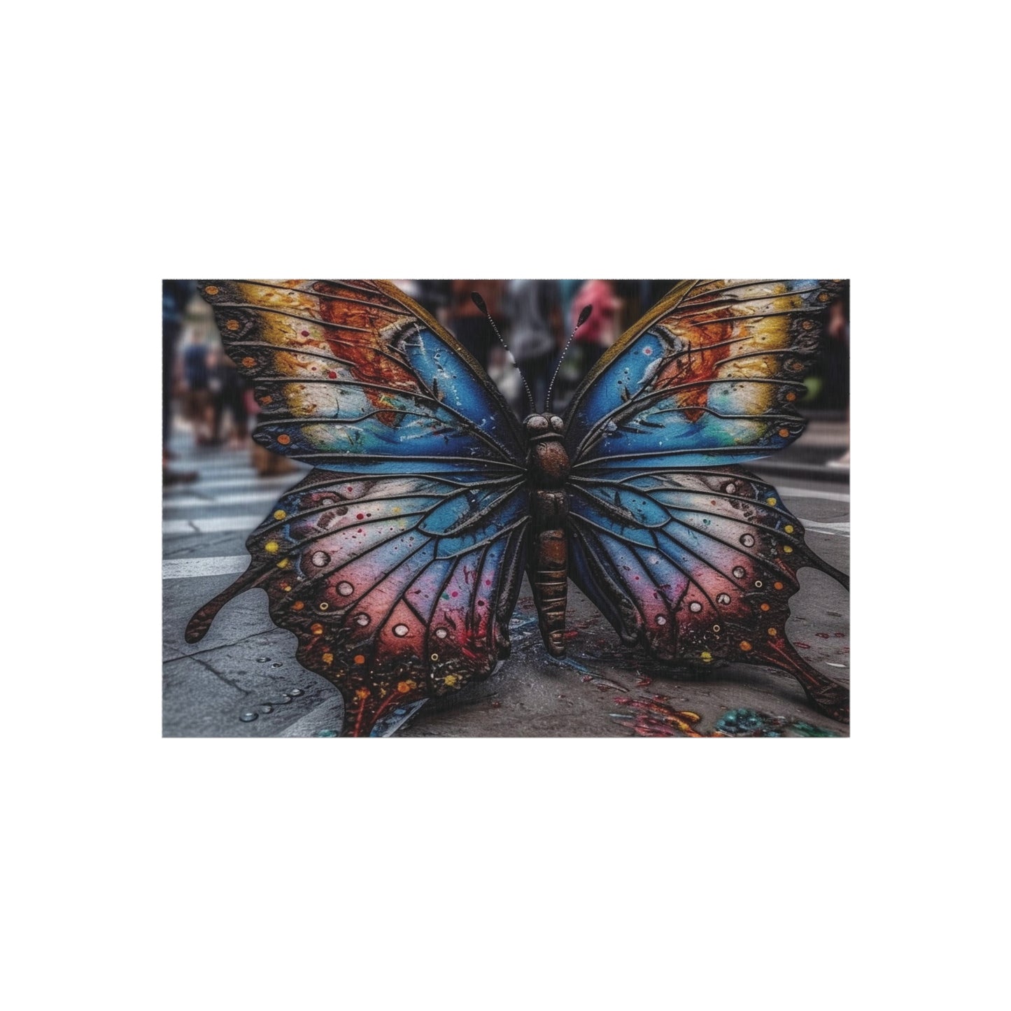 Outdoor Rug  Liquid Street Butterfly 4