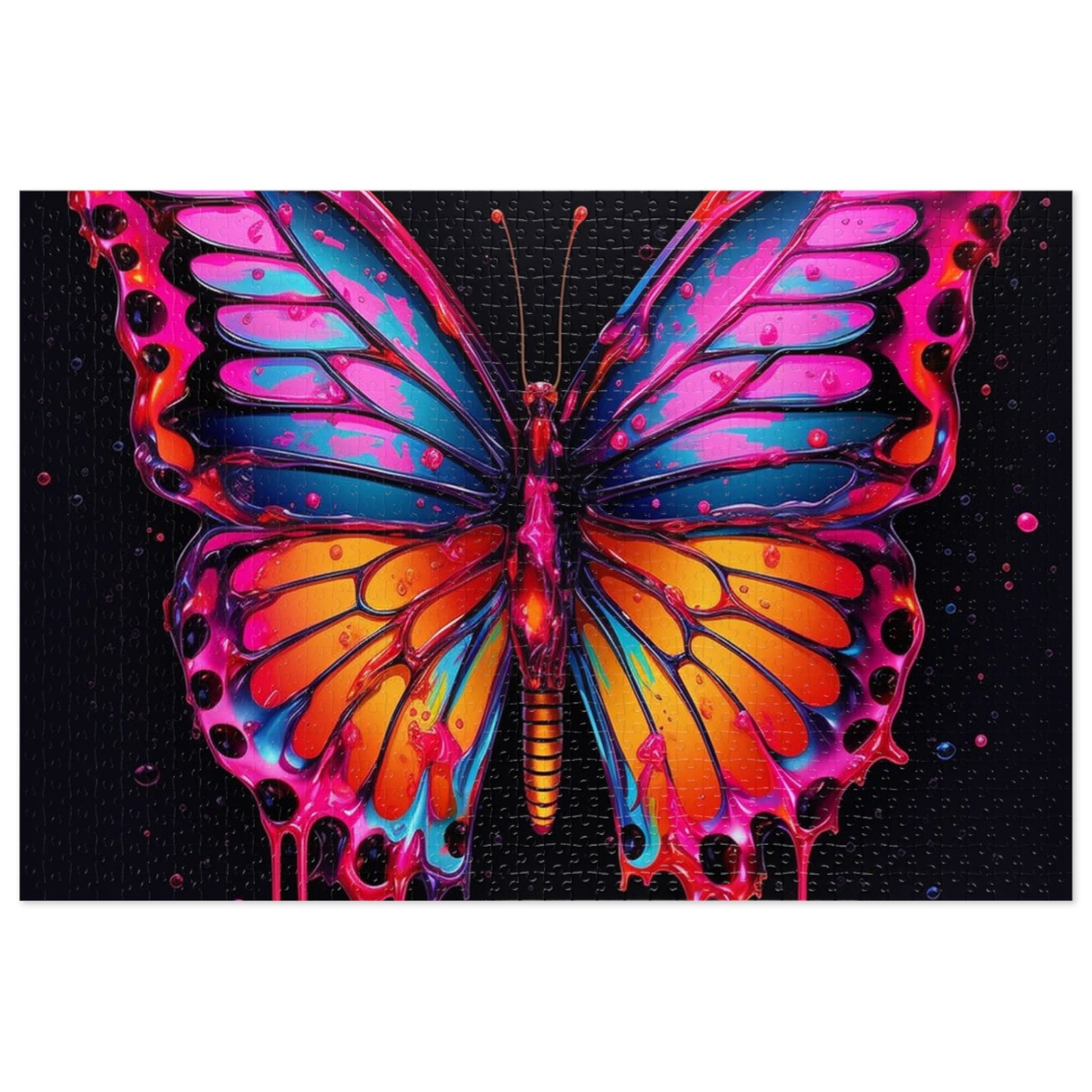 Jigsaw Puzzle (30, 110, 252, 500,1000-Piece) Pink Butterfly Flair 1