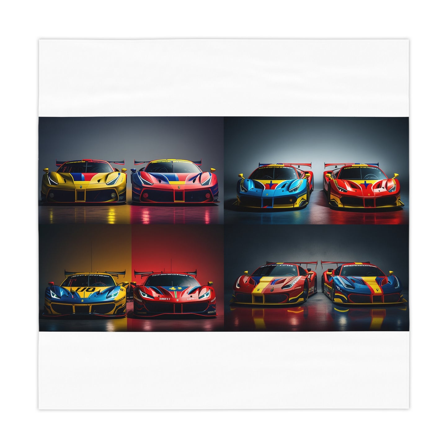 Tablecloth Ferrari Red Blue 5