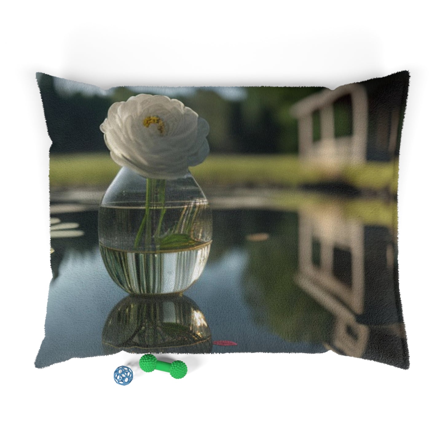 Pet Bed White Peony glass vase 1