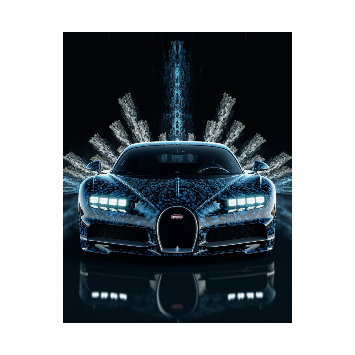 Premium Matte Vertical Posters Hyper Bugatti 2