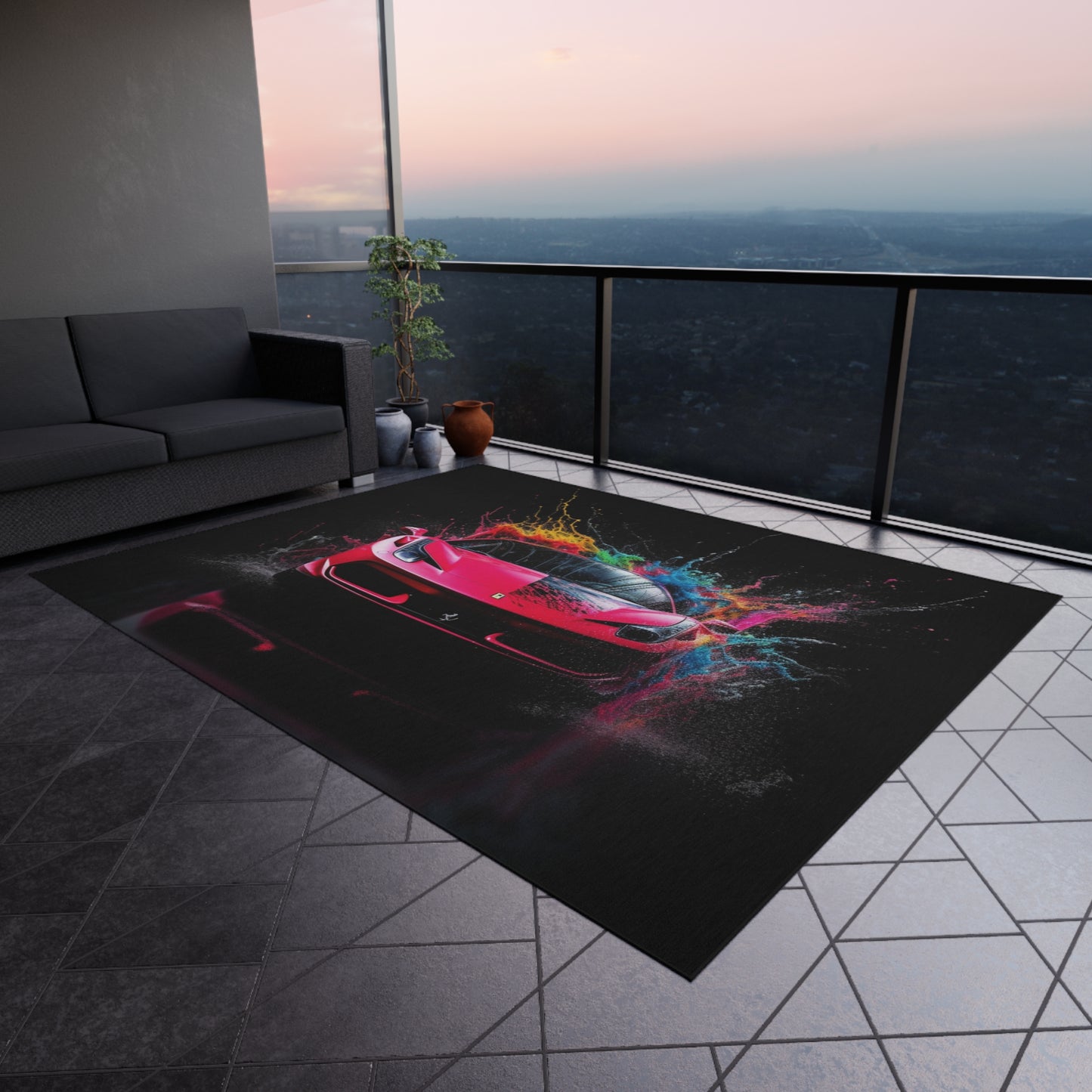 Outdoor Rug  Ferrari Water Splash 2