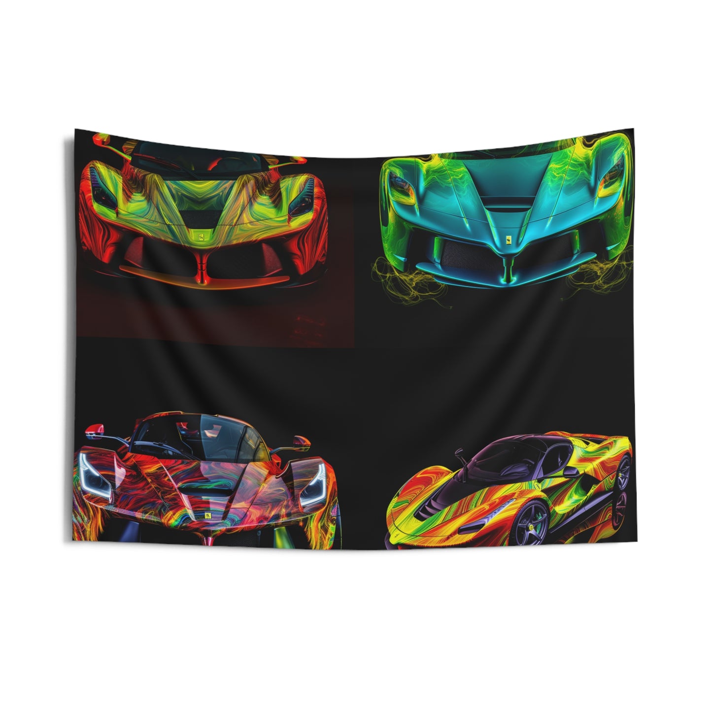 Indoor Wall Tapestries Ferrari Neon 5