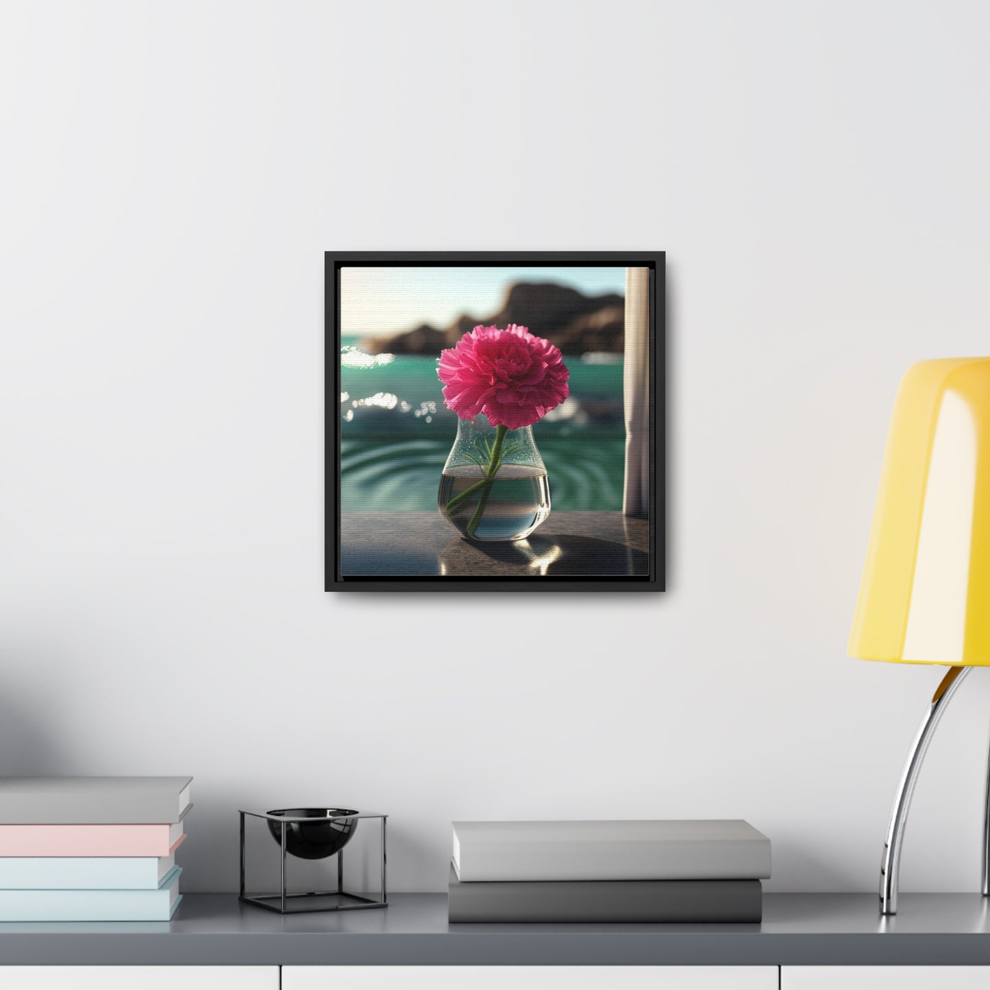 Gallery Canvas Wraps, Square Frame Carnation 4