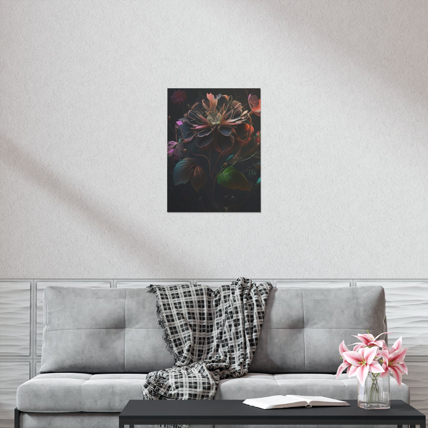 Premium Matte Vertical Posters Flower Arangment 2