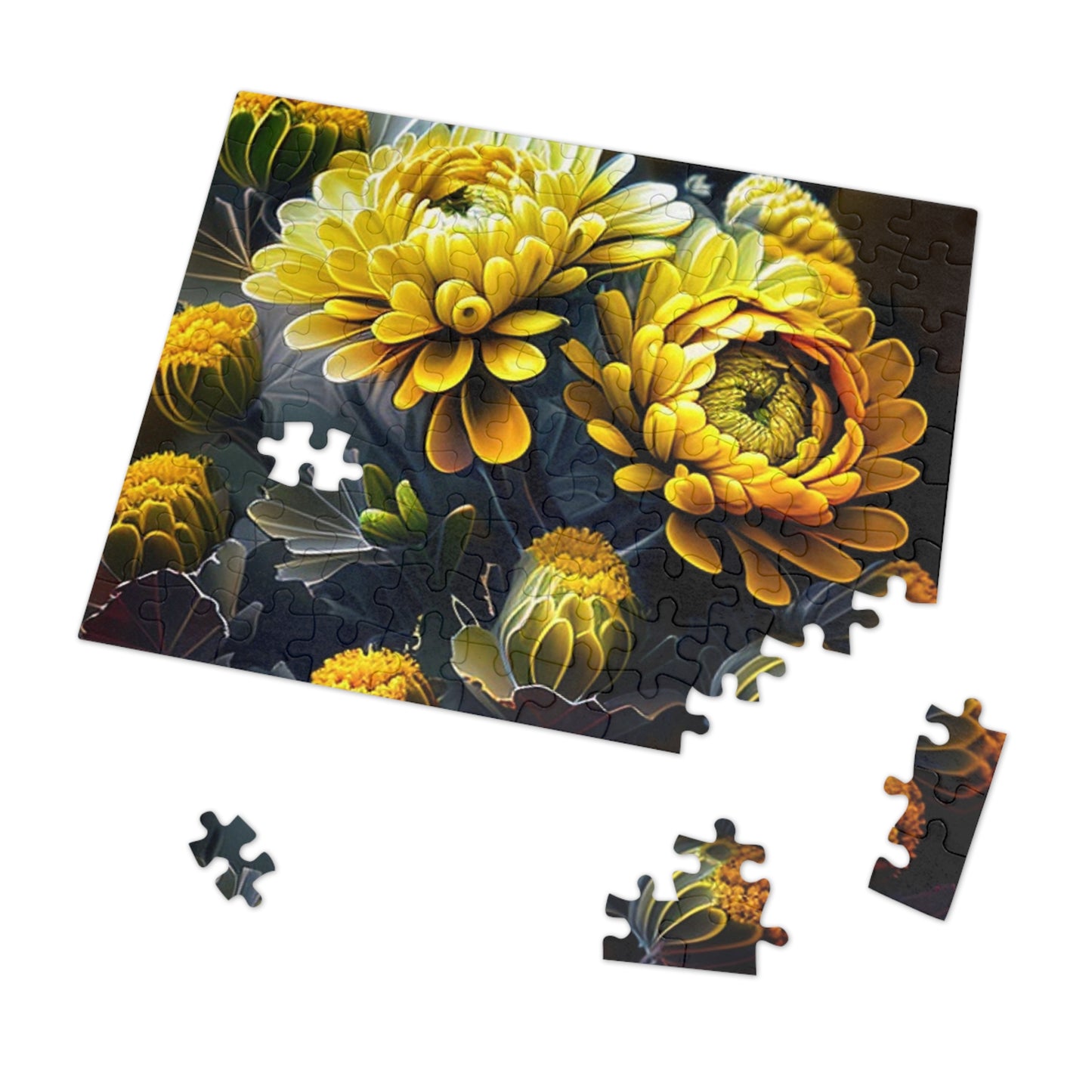 Jigsaw Puzzle (30, 110, 252, 500,1000-Piece) Yellow Hermosas Flores Amarillas 4