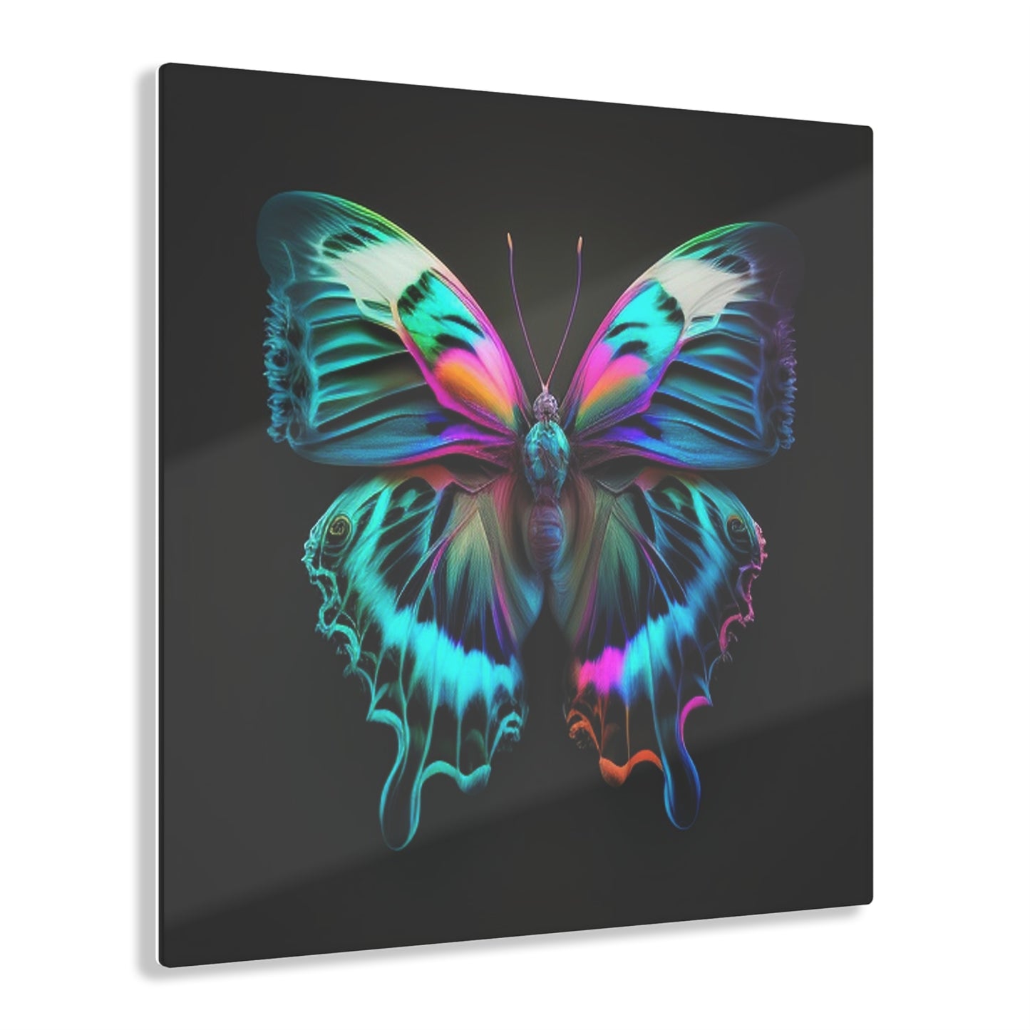 Acrylic Prints Neon Butterfly Fusion 4