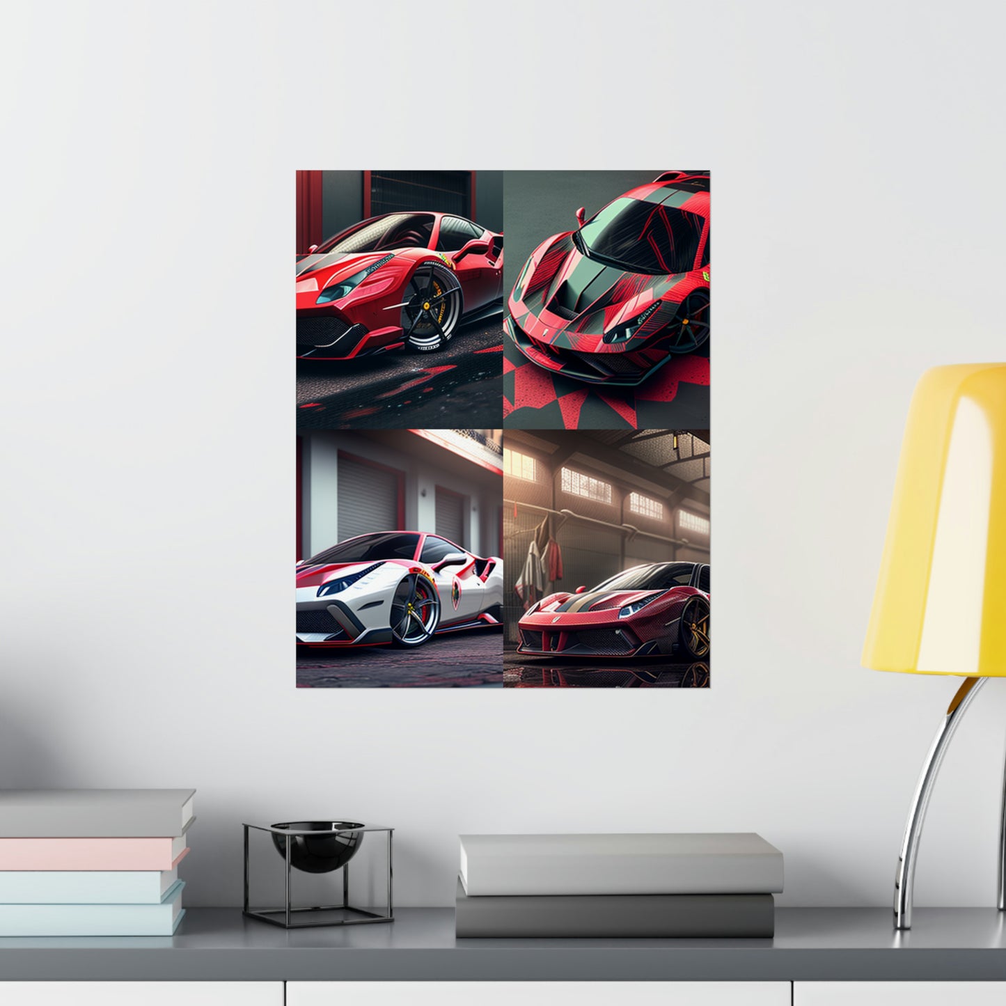 Premium Matte Vertical Posters Ferrari Hyper 5