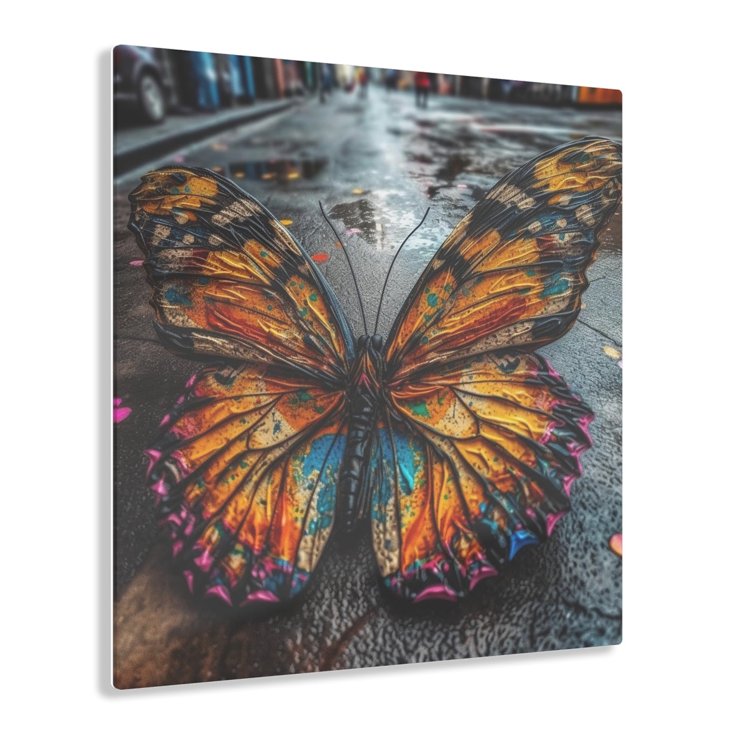 Acrylic Prints Liquid Street Butterfly 1