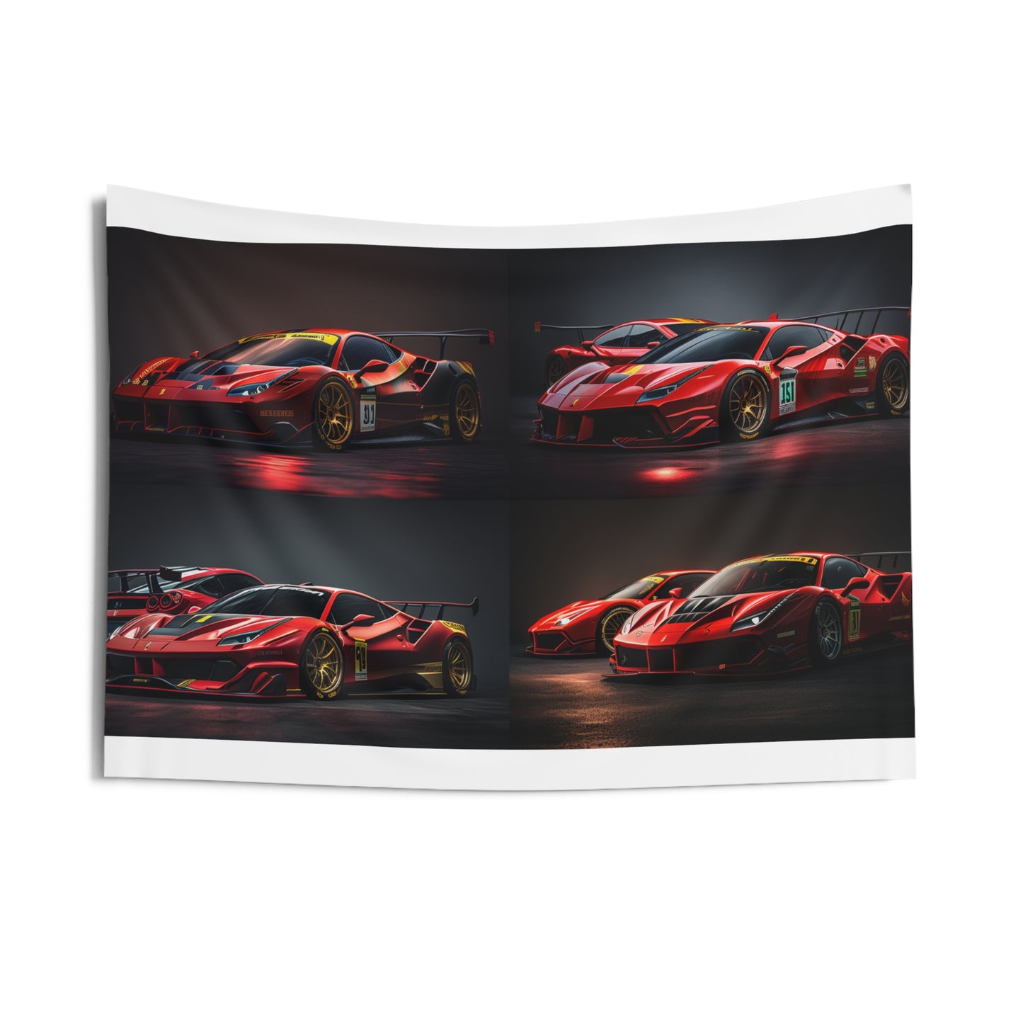 Indoor Wall Tapestries Ferrari Red 5