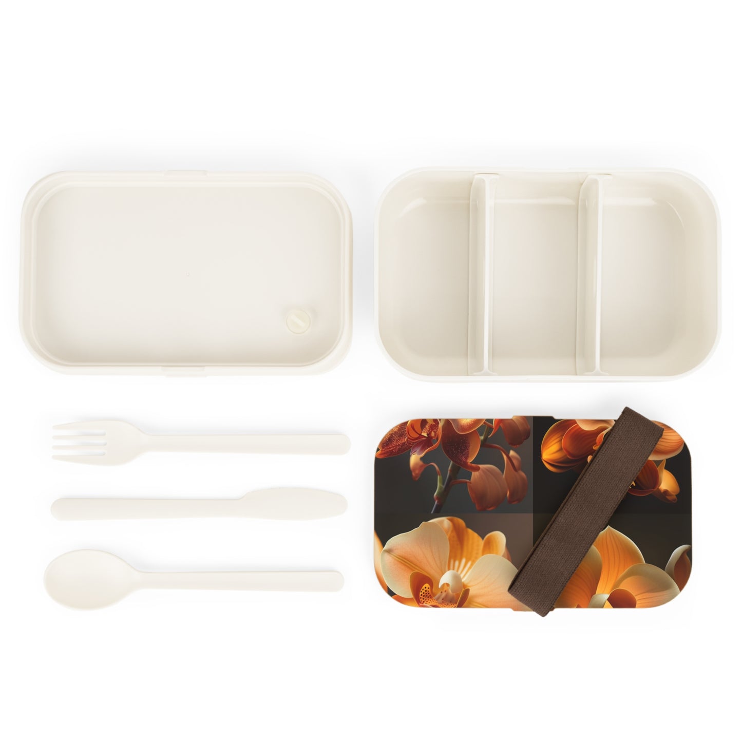 Bento Lunch Box Orange Orchid 5