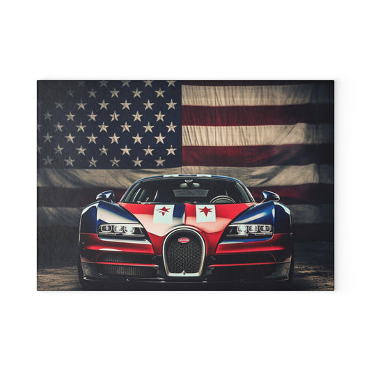 Glass Cutting Board Bugatti American Flag 3