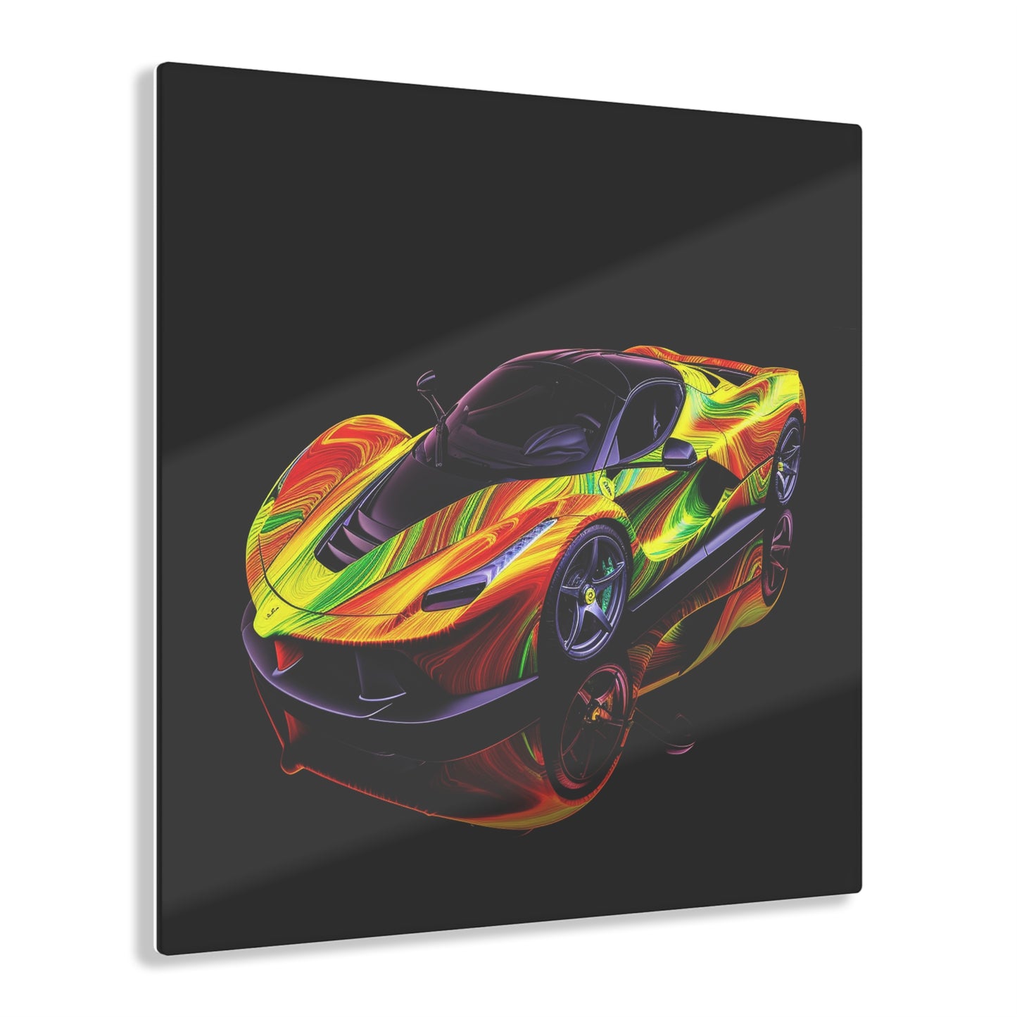 Acrylic Prints Ferrari Neon 4