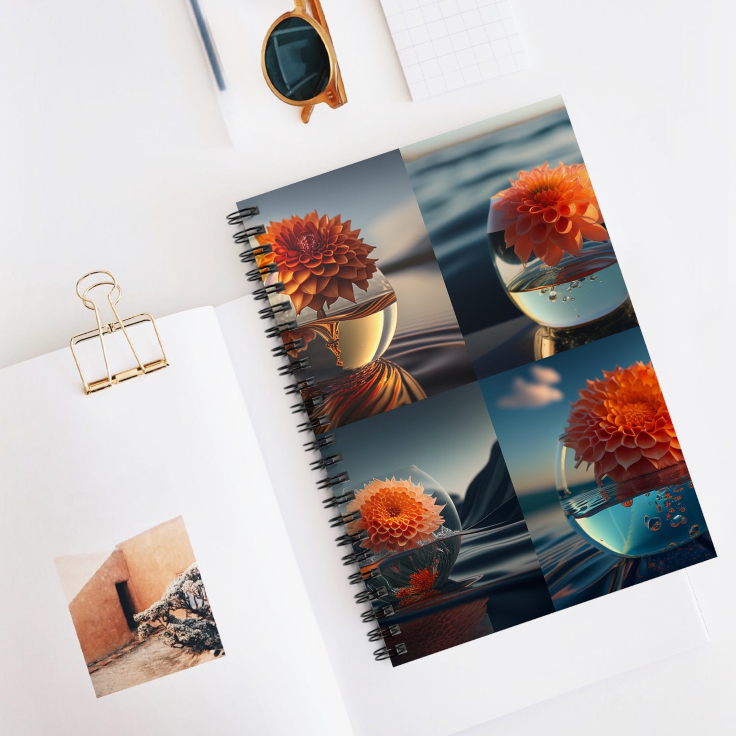 Spiral Notebook - Ruled Line Dahlia Orange 5