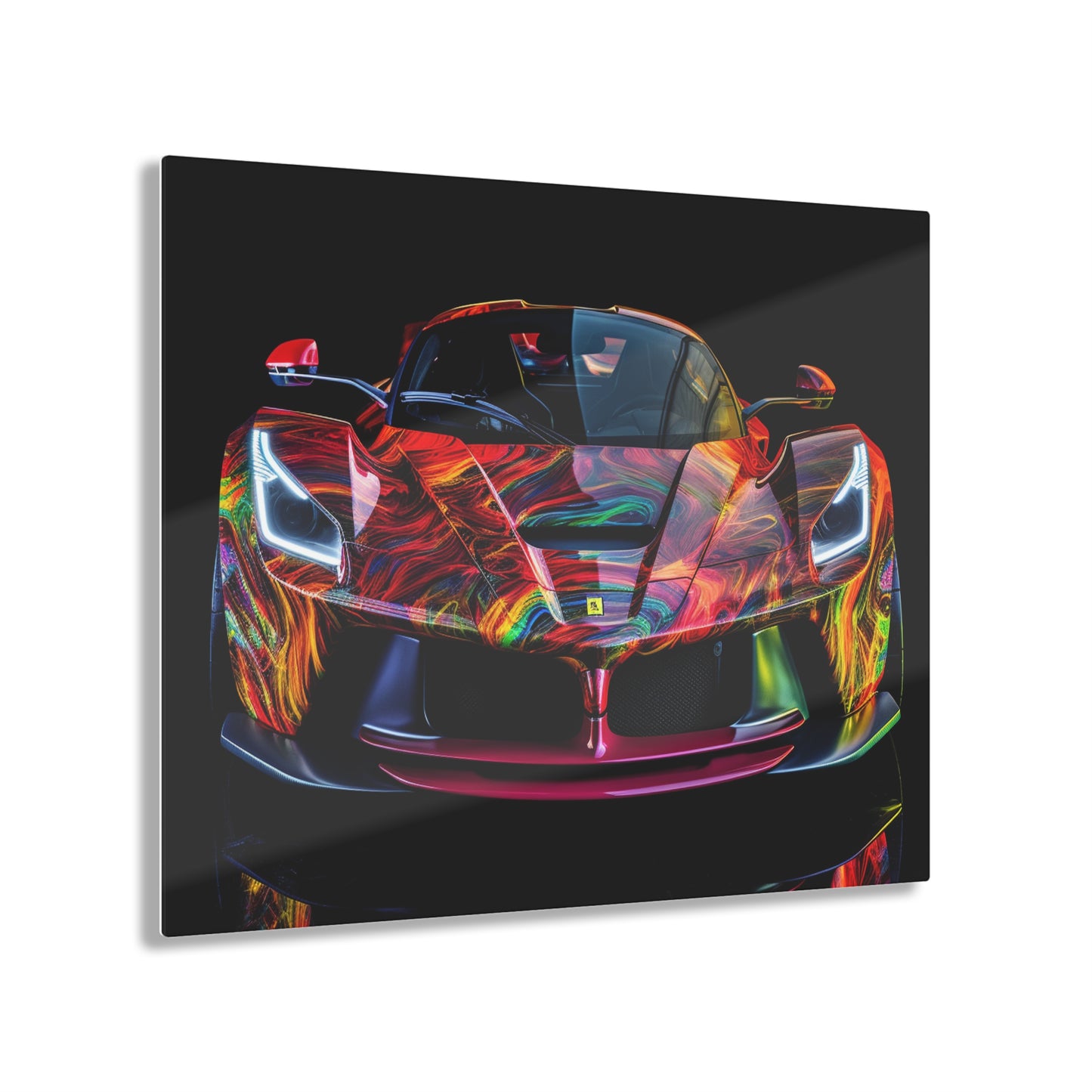 Acrylic Prints Ferrari Neon 3