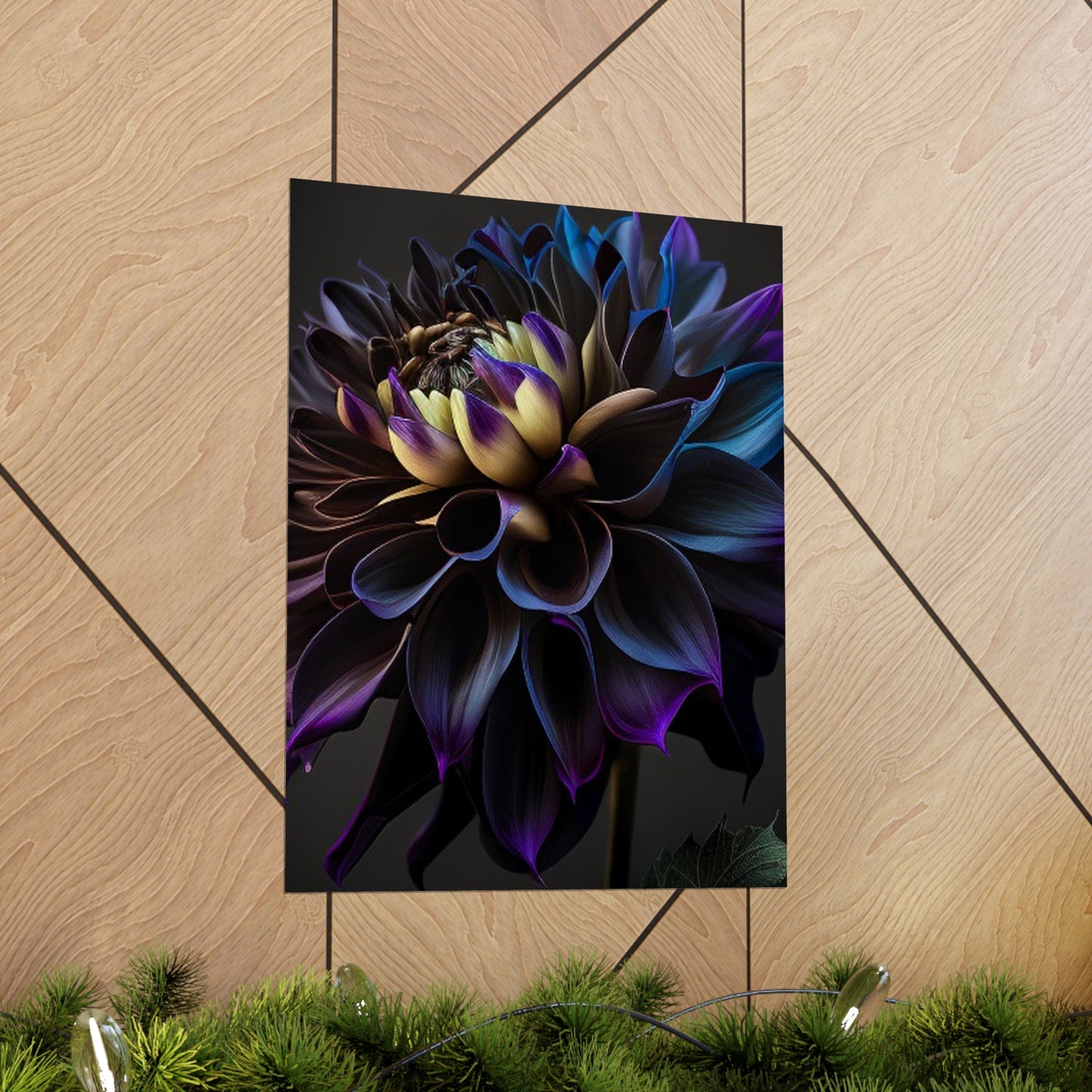 Premium Matte Vertical Posters Dahlia Purple 1