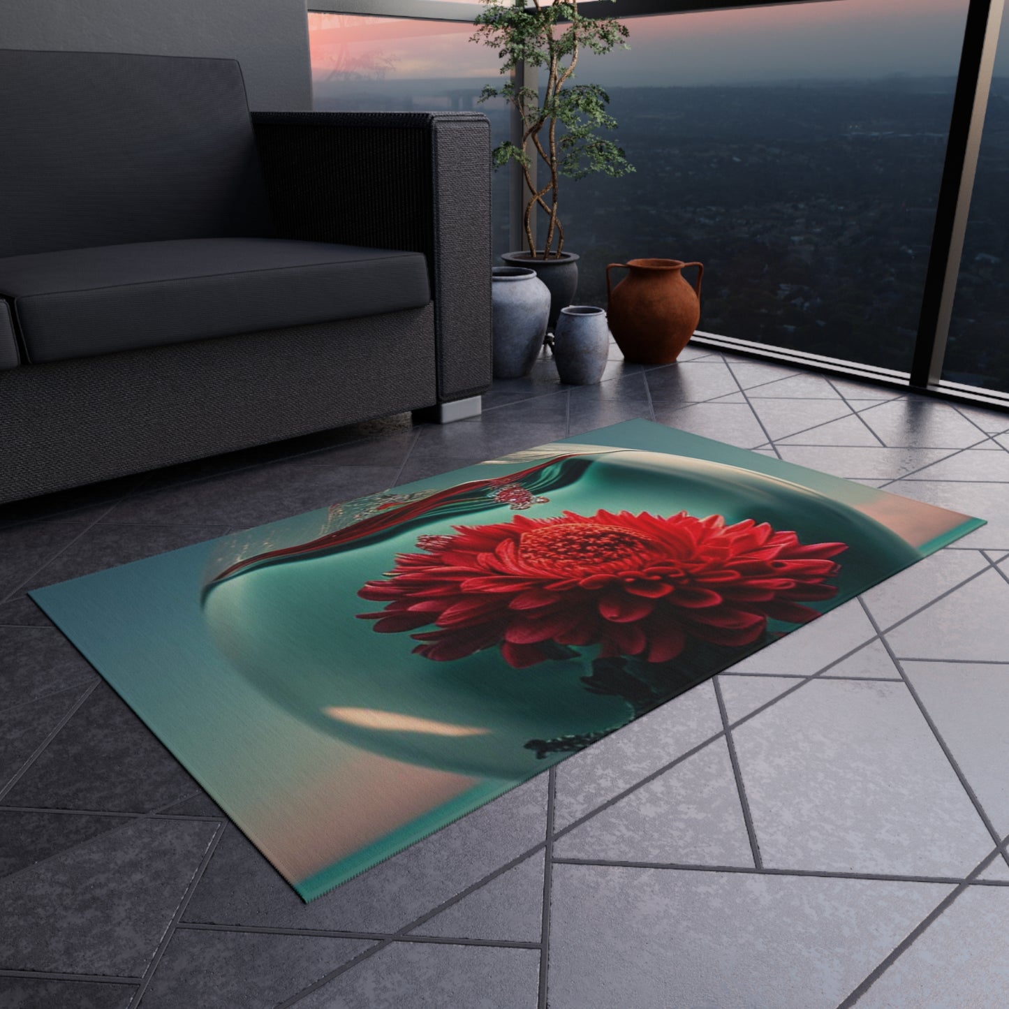 Outdoor Rug  Chrysanthemum 4