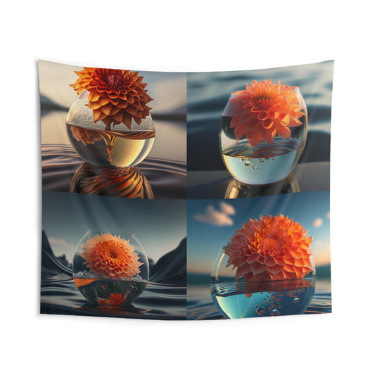 Indoor Wall Tapestries Dahlia Orange 5