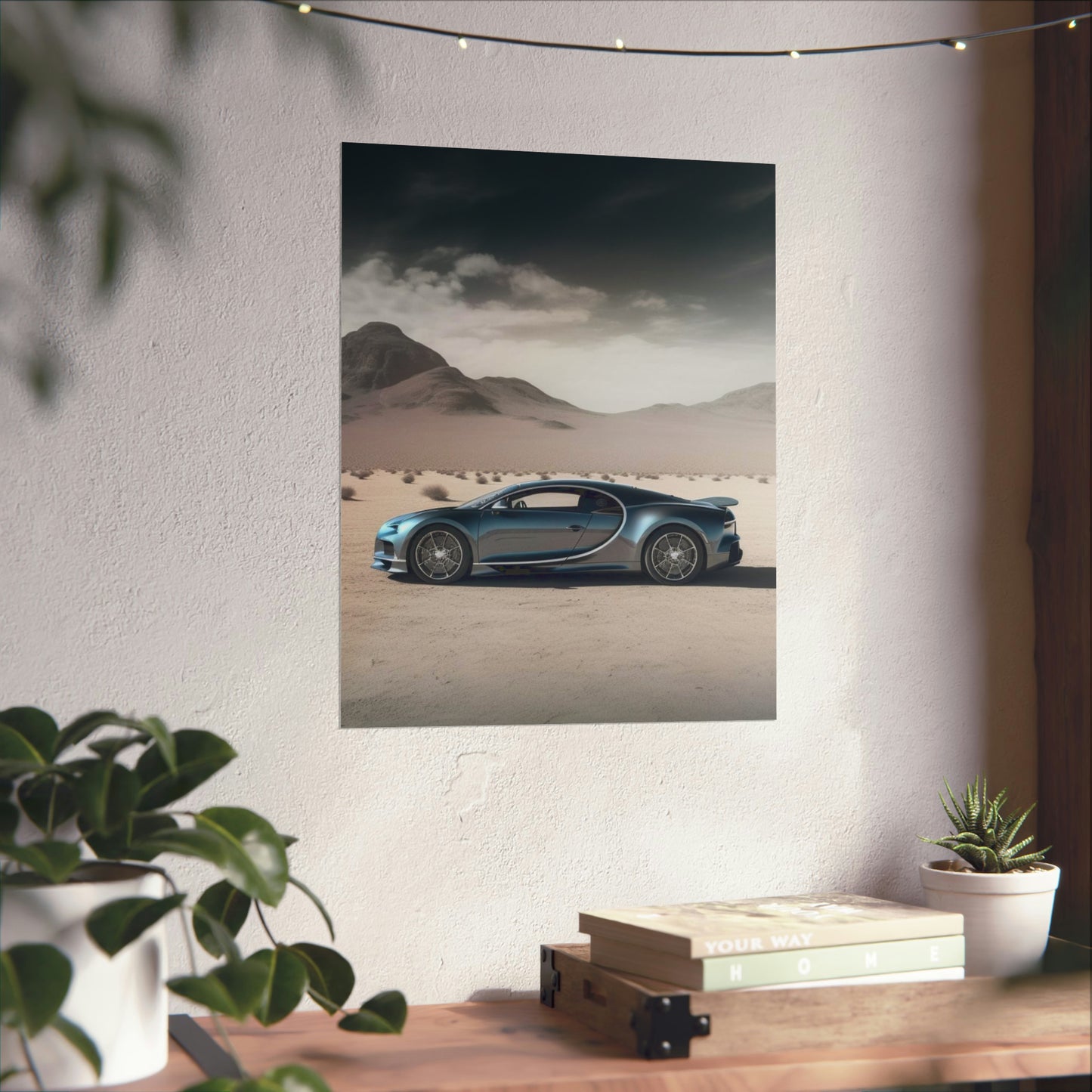 Premium Matte Vertical Posters Bugatti Real Look 1