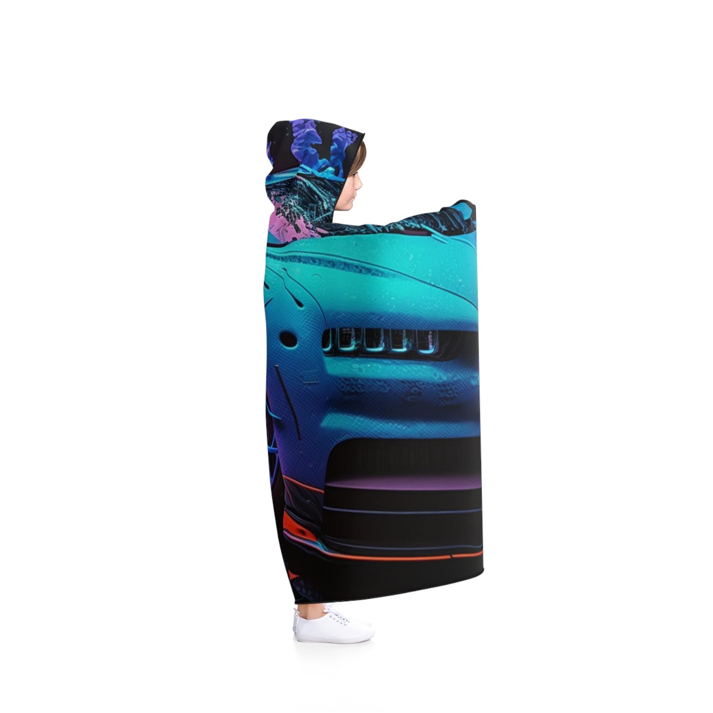 Hooded Blanket Bugatti Neon Chiron 2