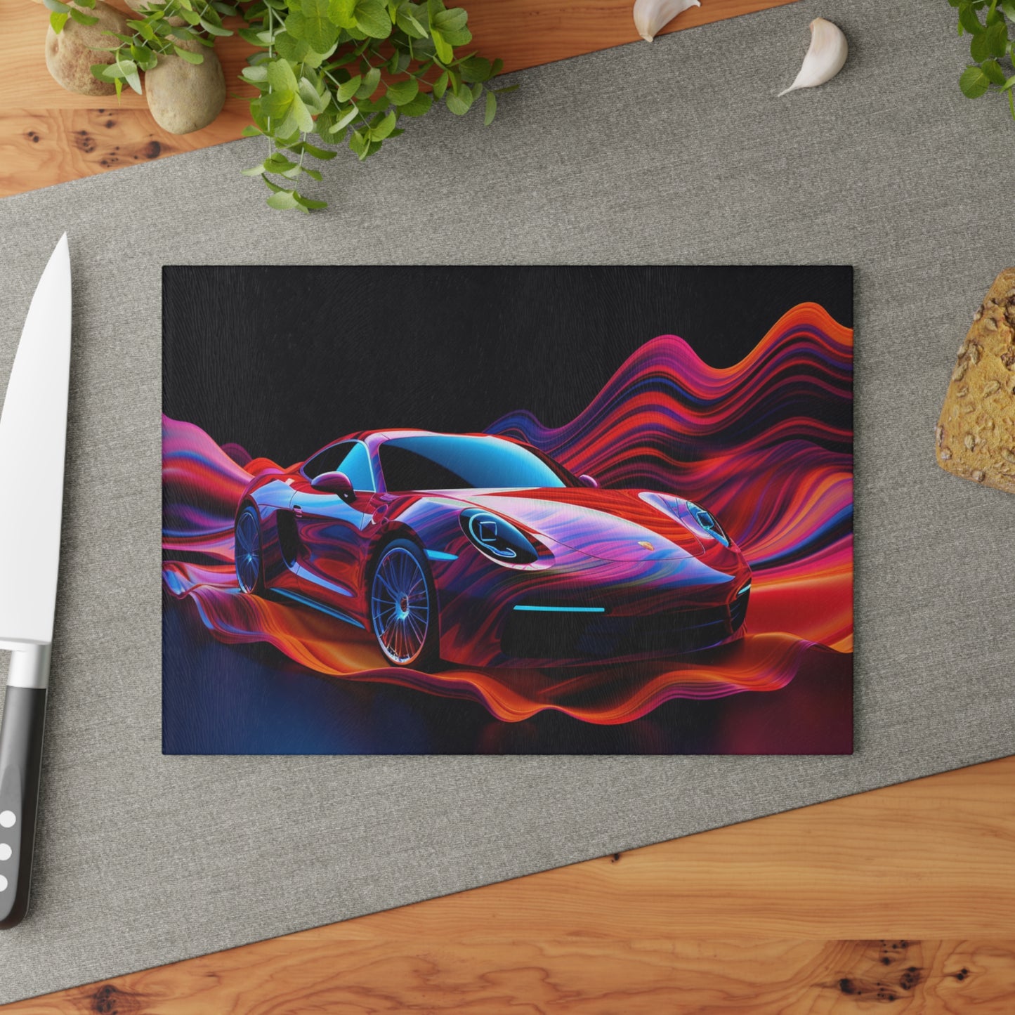 Glass Cutting Board Porsche Water Fusion 4