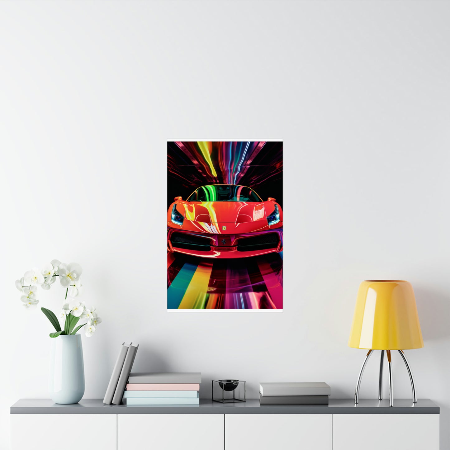 Premium Matte Vertical Posters Ferrari Flair Macro 3