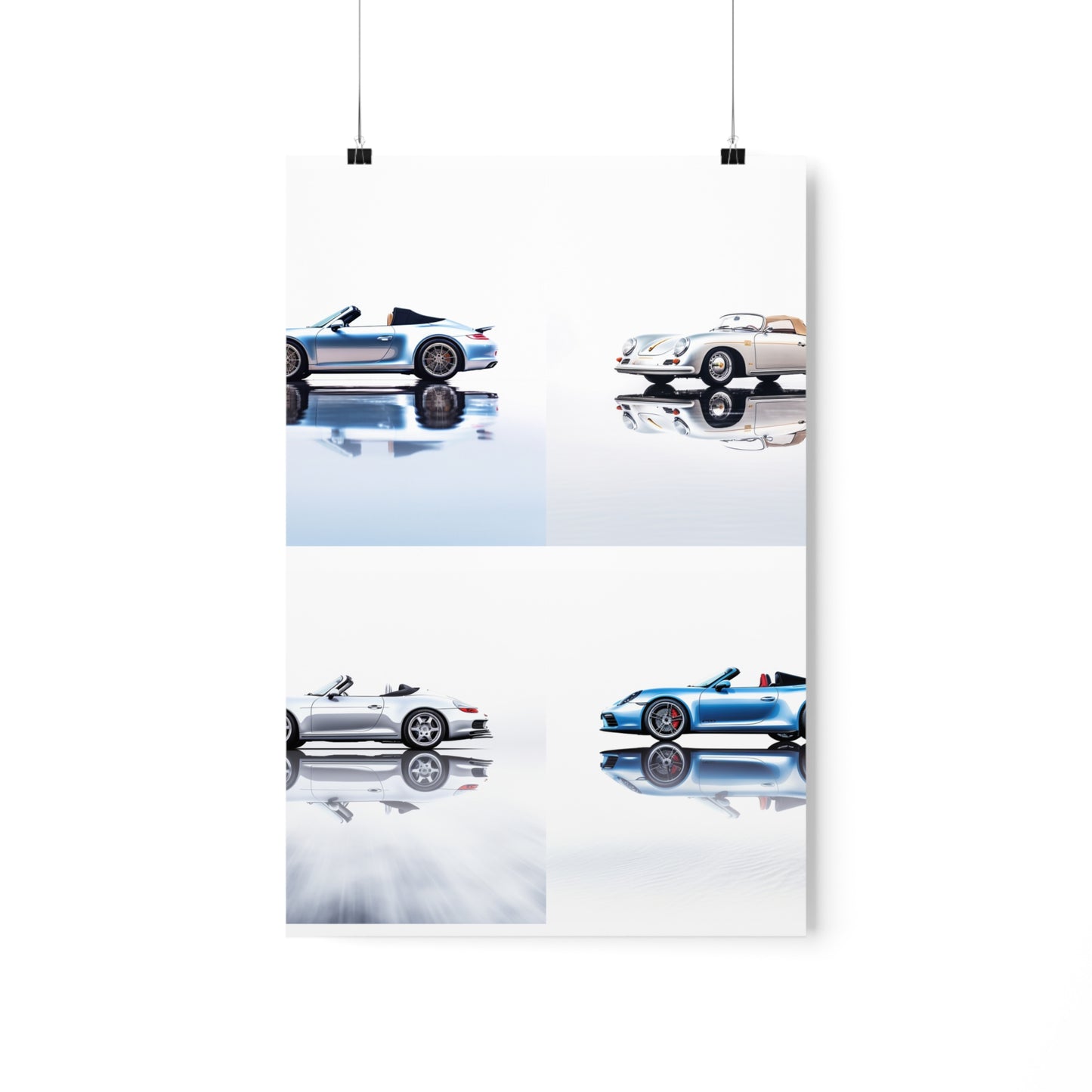 Premium Matte Vertical Posters 911 Speedster on water 5