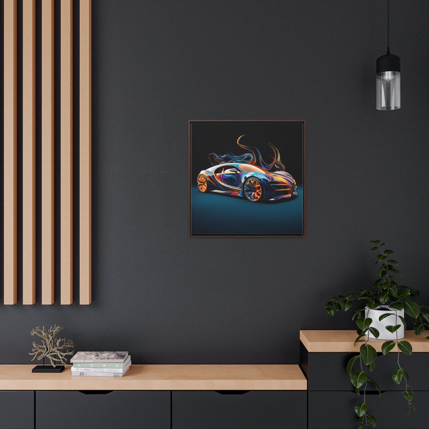 Gallery Canvas Wraps, Square Frame Bugatti Abstract Flair 2