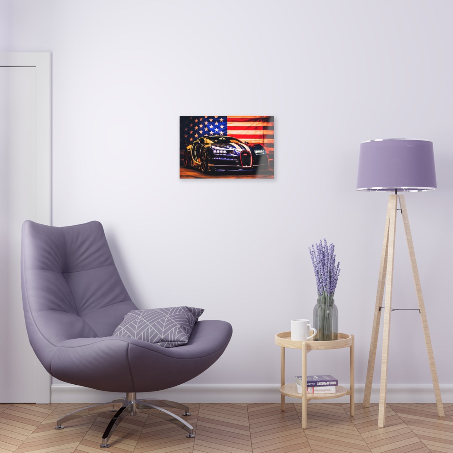 Acrylic Prints Macro Bugatti American Flag 4