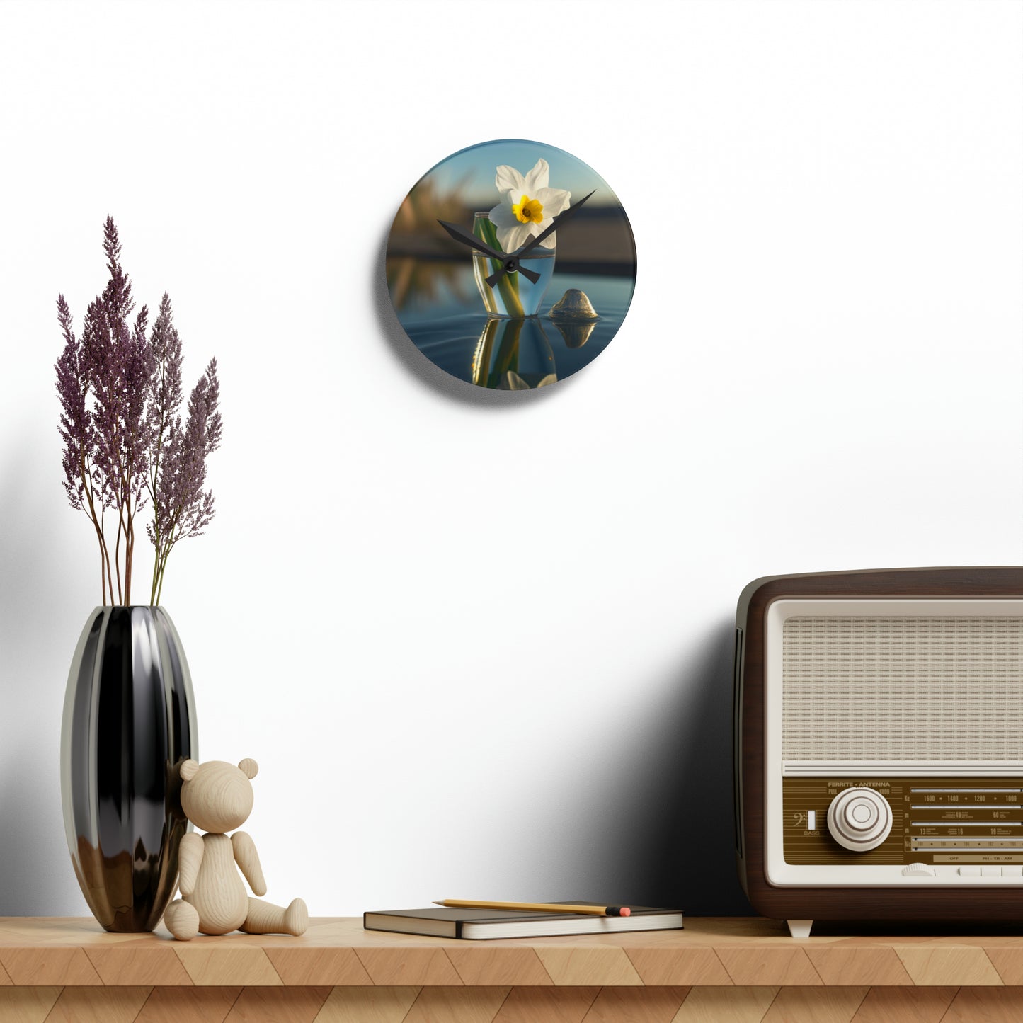 Acrylic Wall Clock Daffodil 4