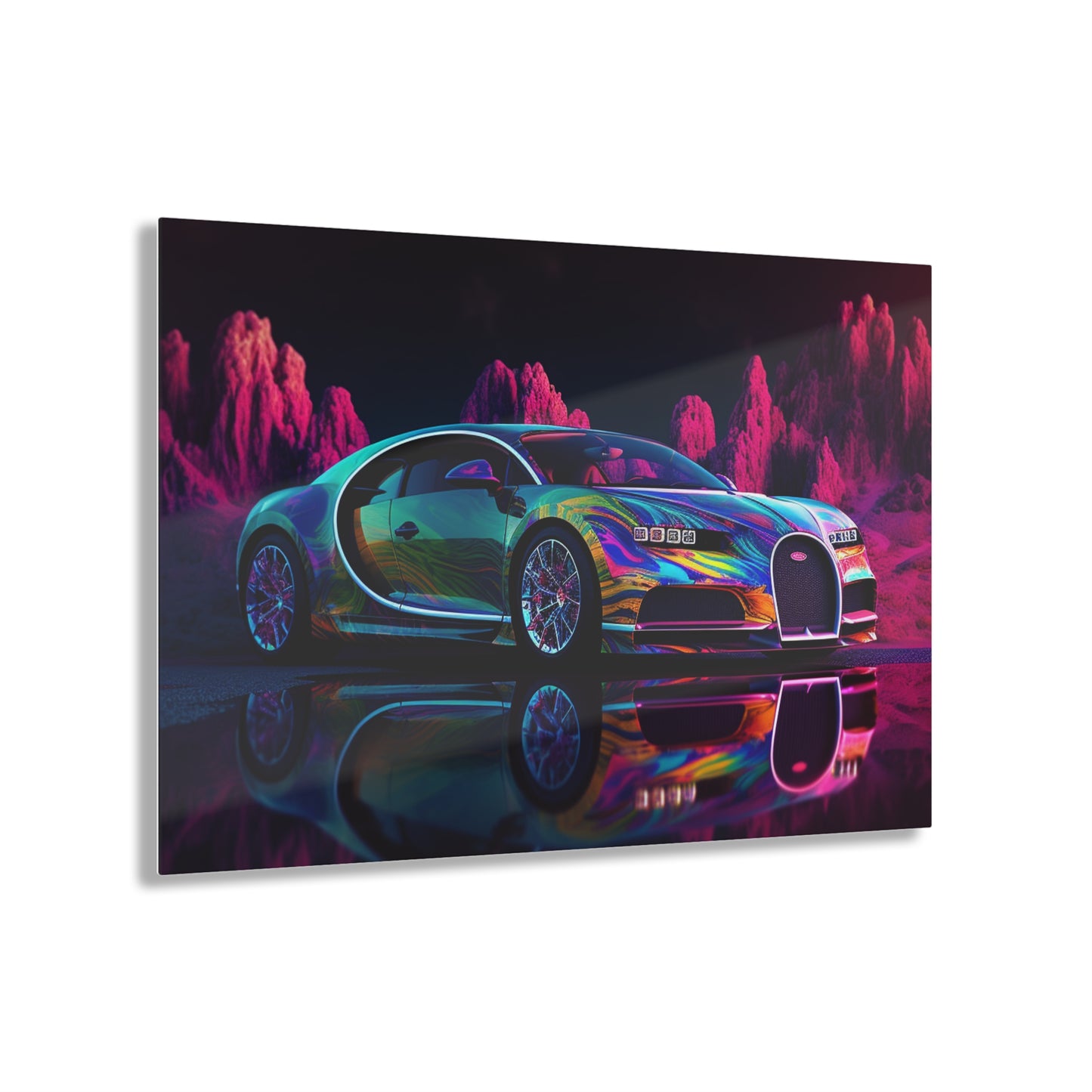 Acrylic Prints Florescent Bugatti Flair 2