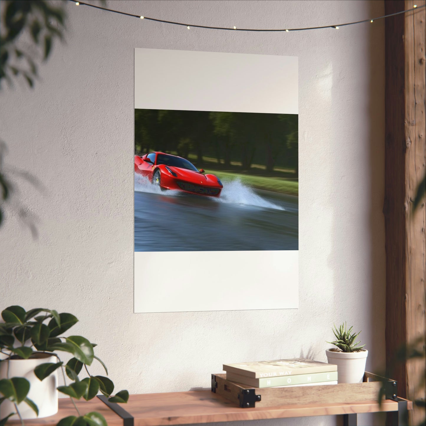 Premium Matte Vertical Posters Water Ferrari Splash 3