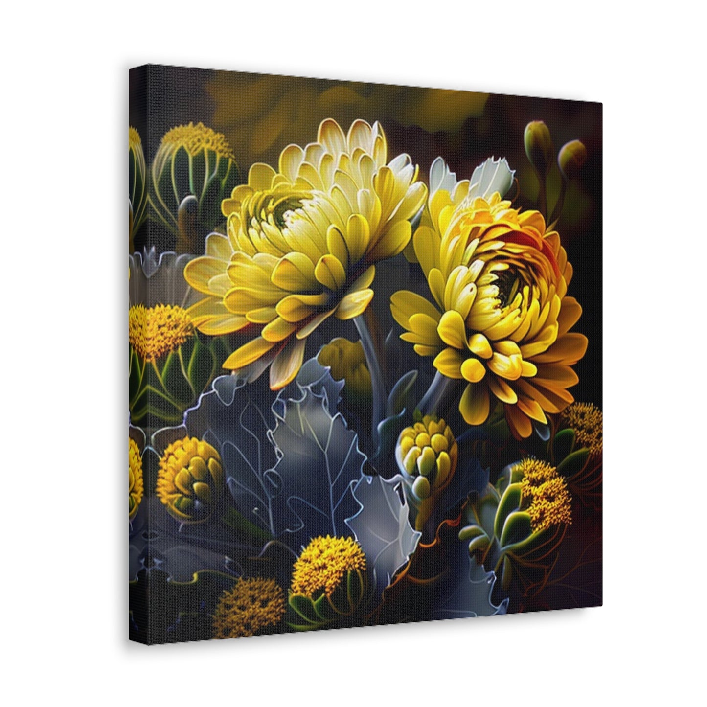 Canvas Gallery Wraps Yellow Hermosas Flores Amarillas 1