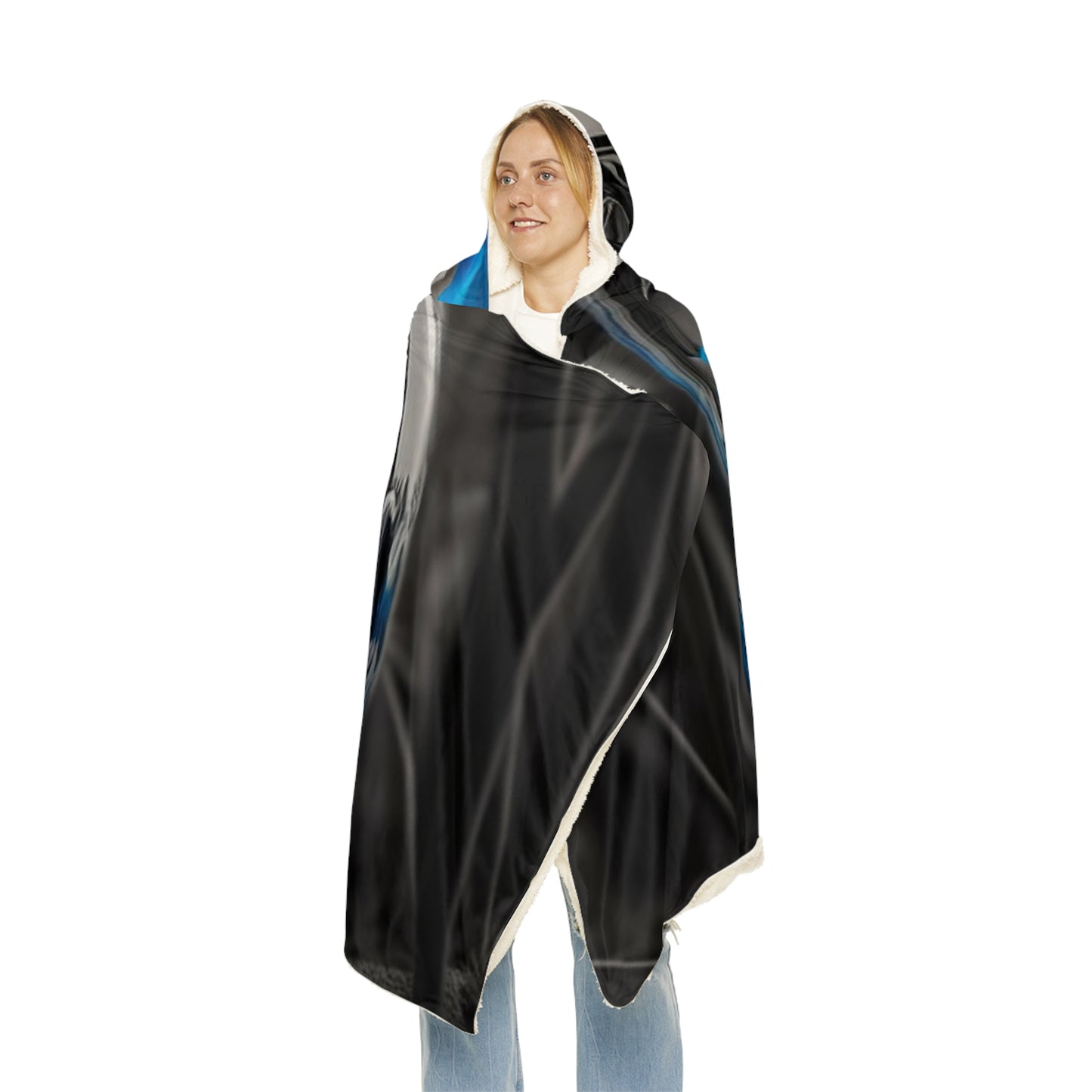 Snuggle Hooded Blanket Tulip Blue 1