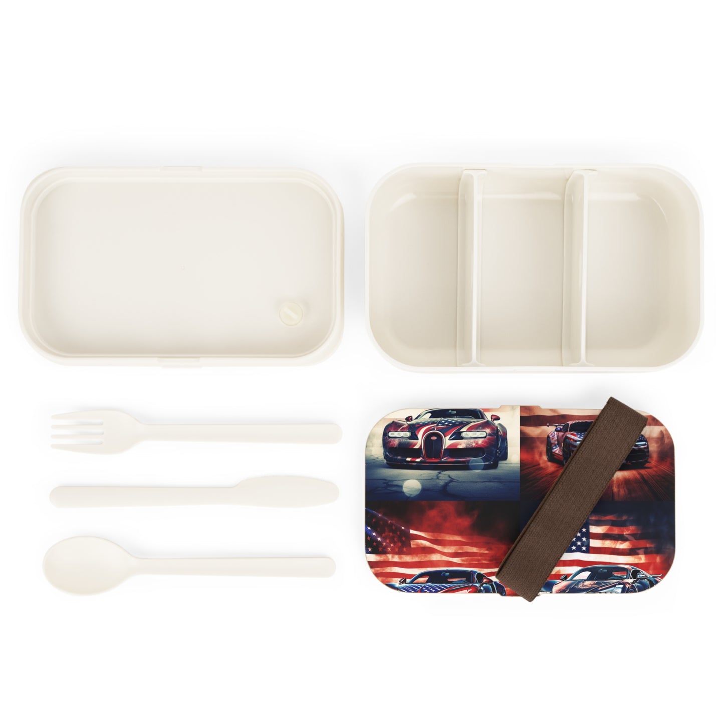 Bento Lunch Box Abstract American Flag Background Bugatti 5