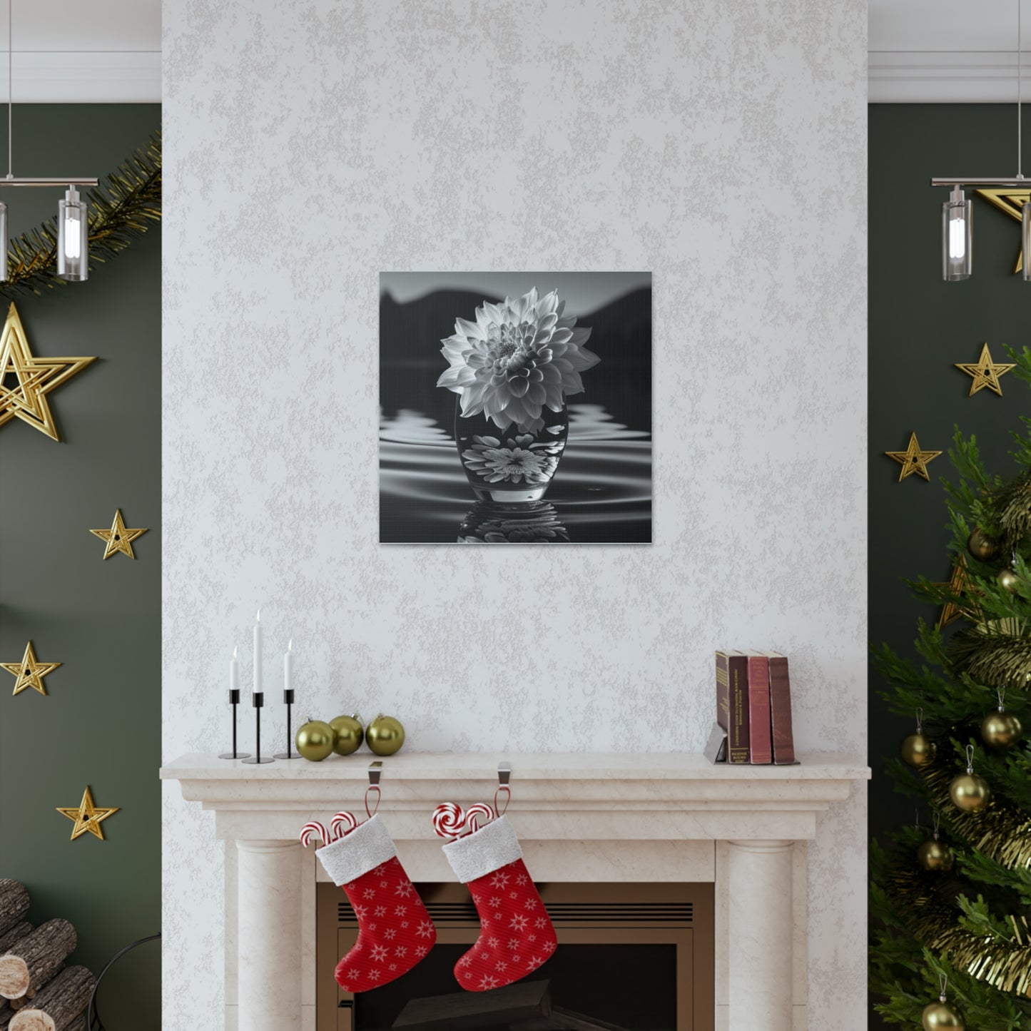 Canvas Gallery Wraps White Dahlia 4