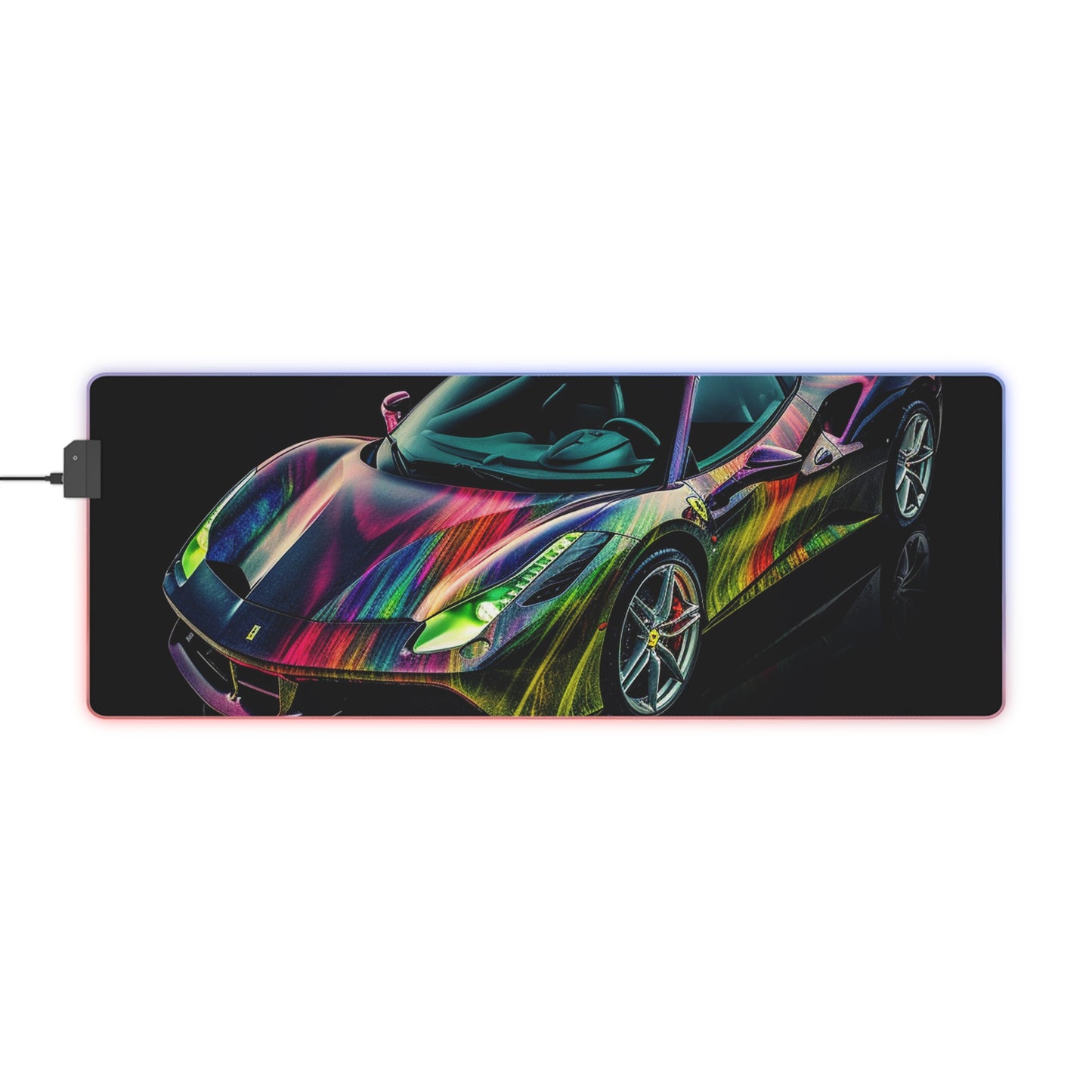 LED Gaming Mouse Pad Ferrari Color 3