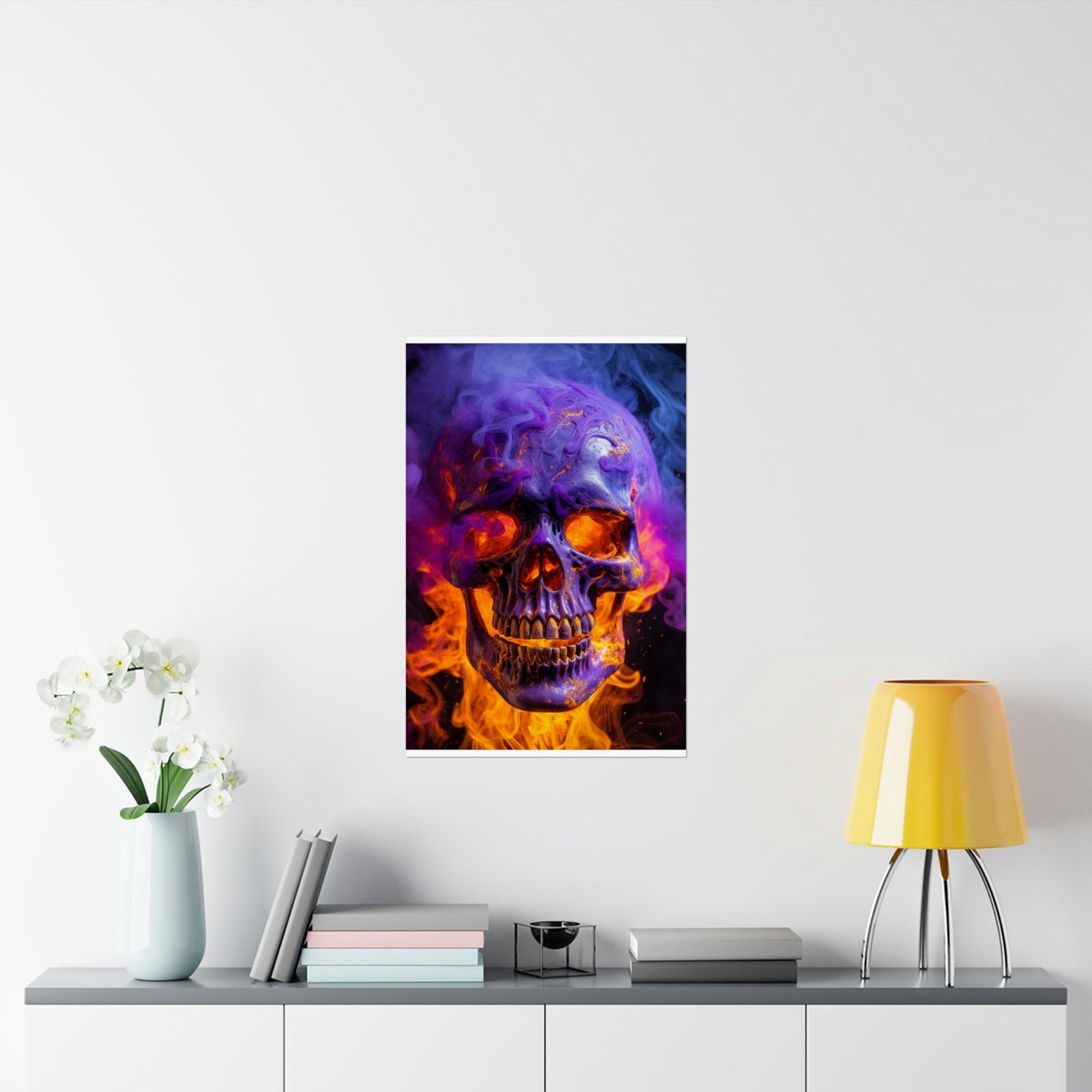 Premium Matte Vertical Posters Macro Skull 1